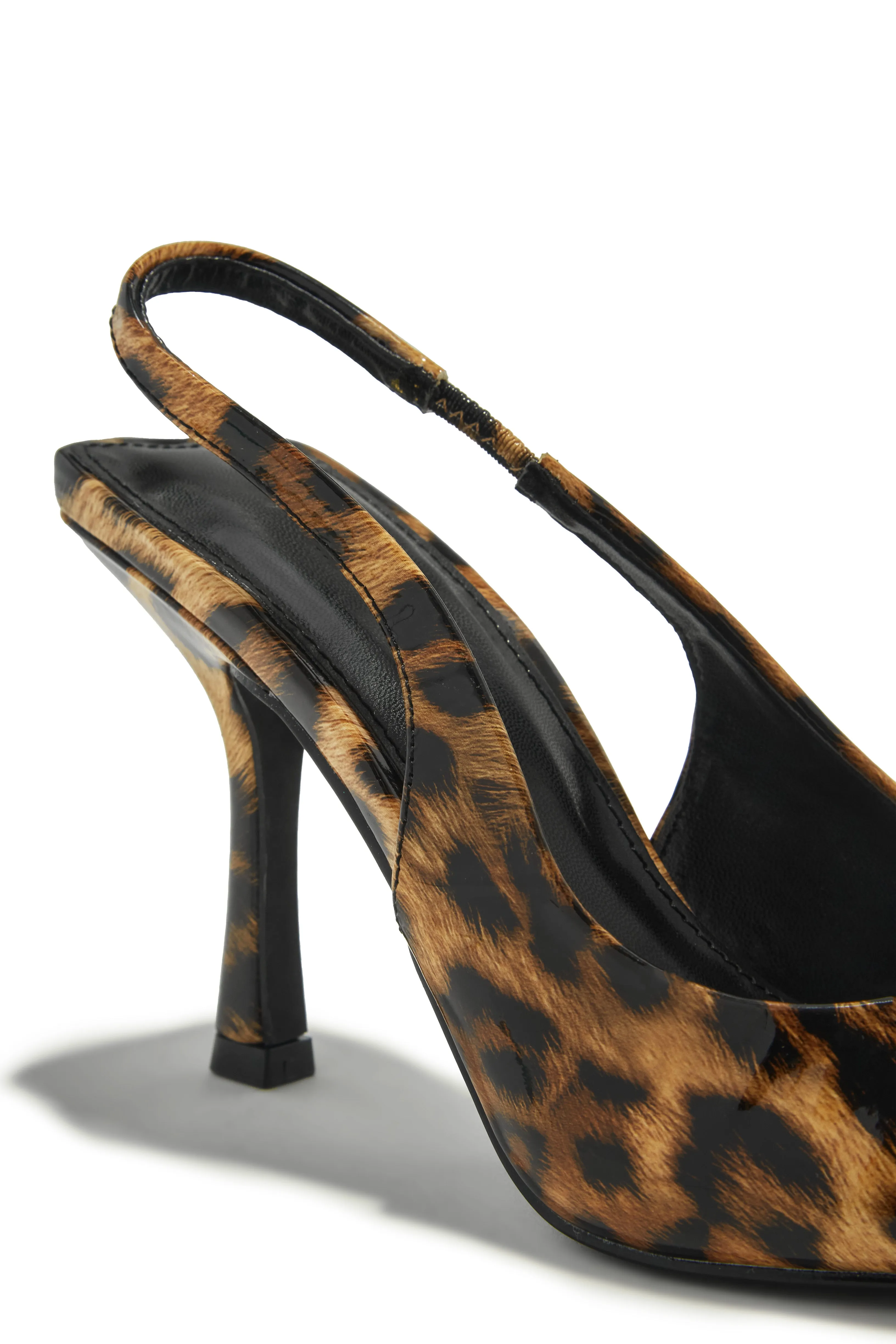 Alisson Slingback Pumps - Leopard sold by Miss Lola product image thumbnail 2