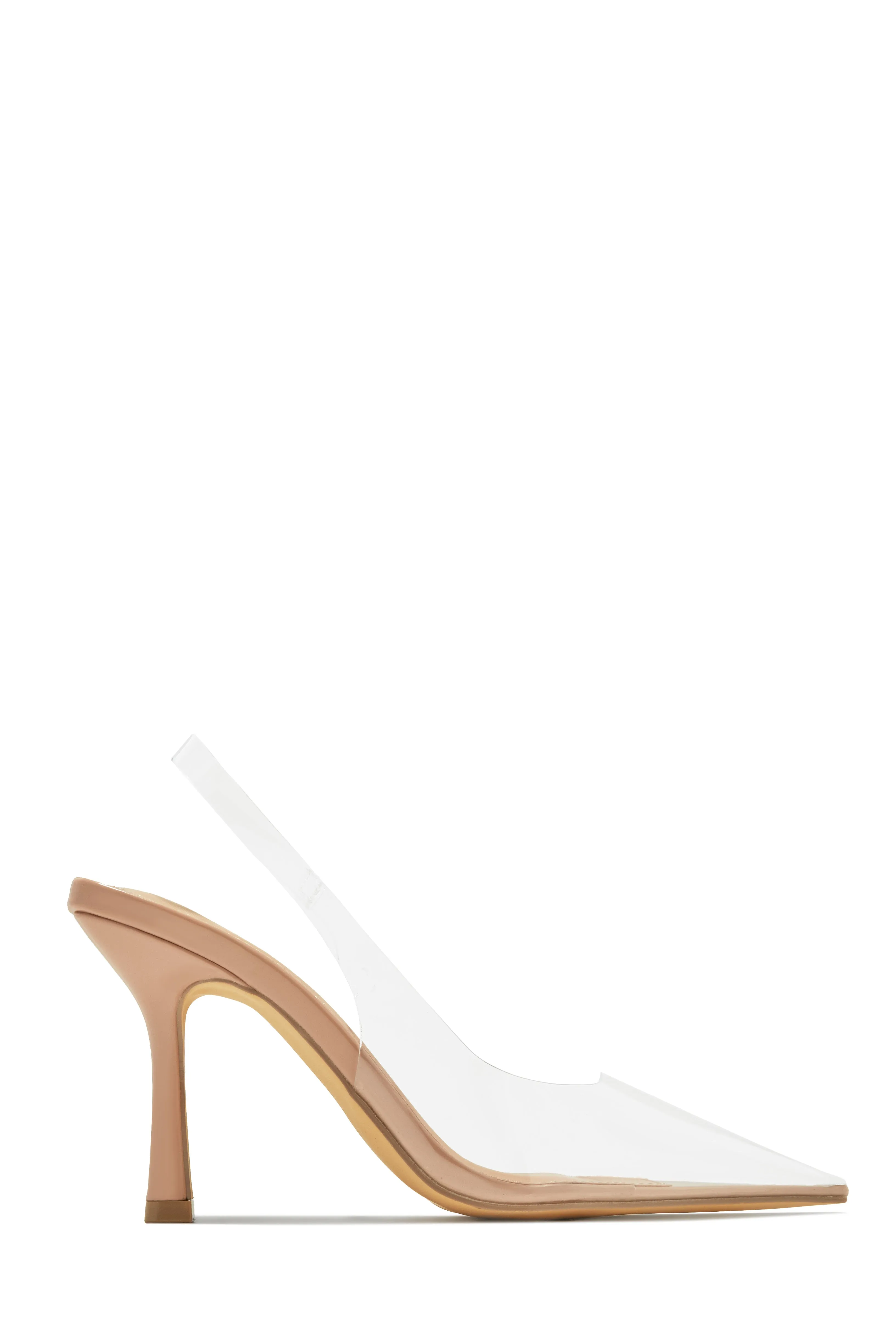 Alisson Slingback Pumps - Clear sold by Miss Lola