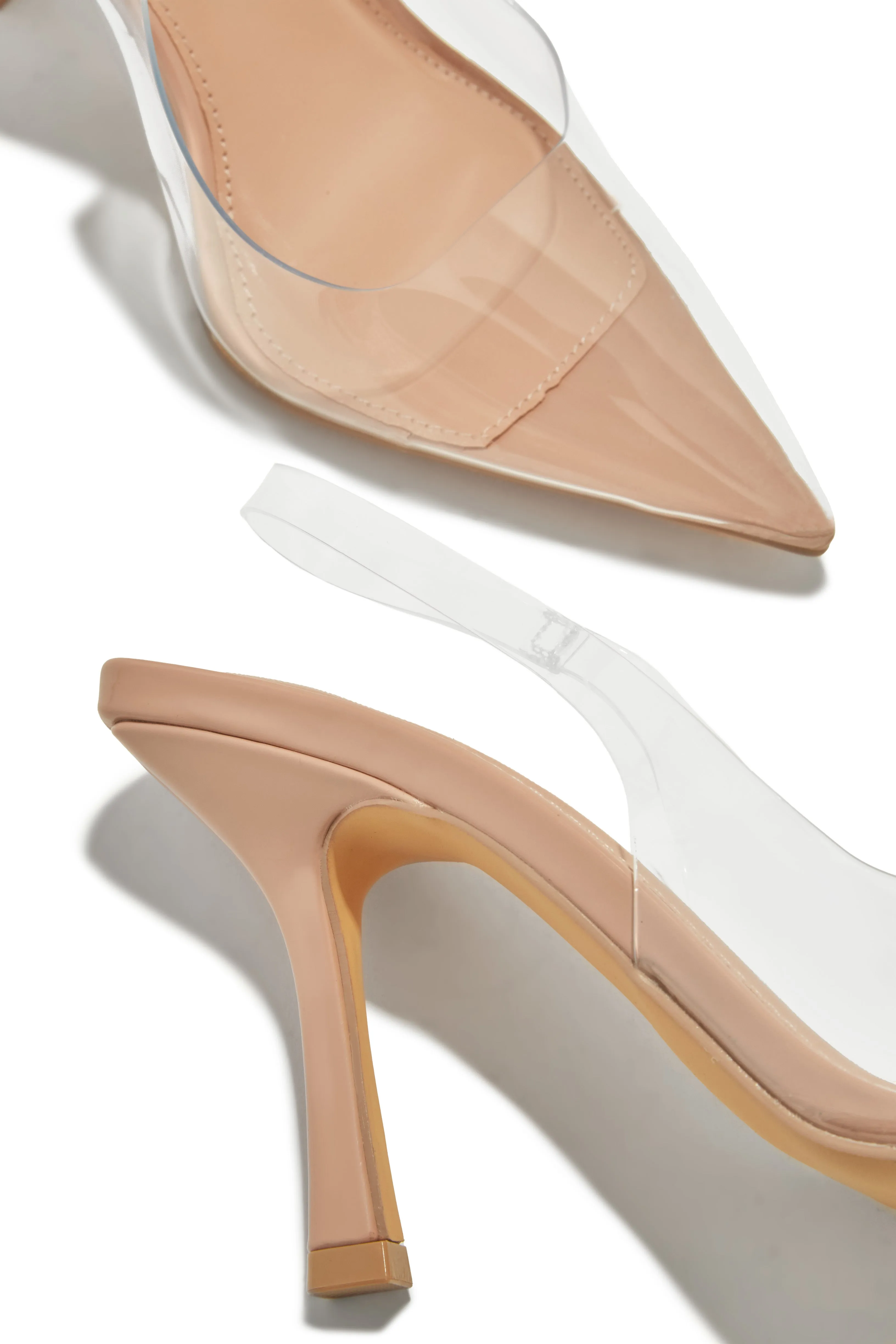 Alisson Slingback Pumps - Clear sold by Miss Lola product image thumbnail 2