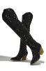 Nights In Nashville Embellished Cowgirl Boots - Black sold by Miss Lola