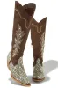 Frankie Embellished Cowgirl Boots - Brown sold by Miss Lola