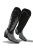 Frankie Embellished Cowgirl Boots - Black sold by Miss Lola