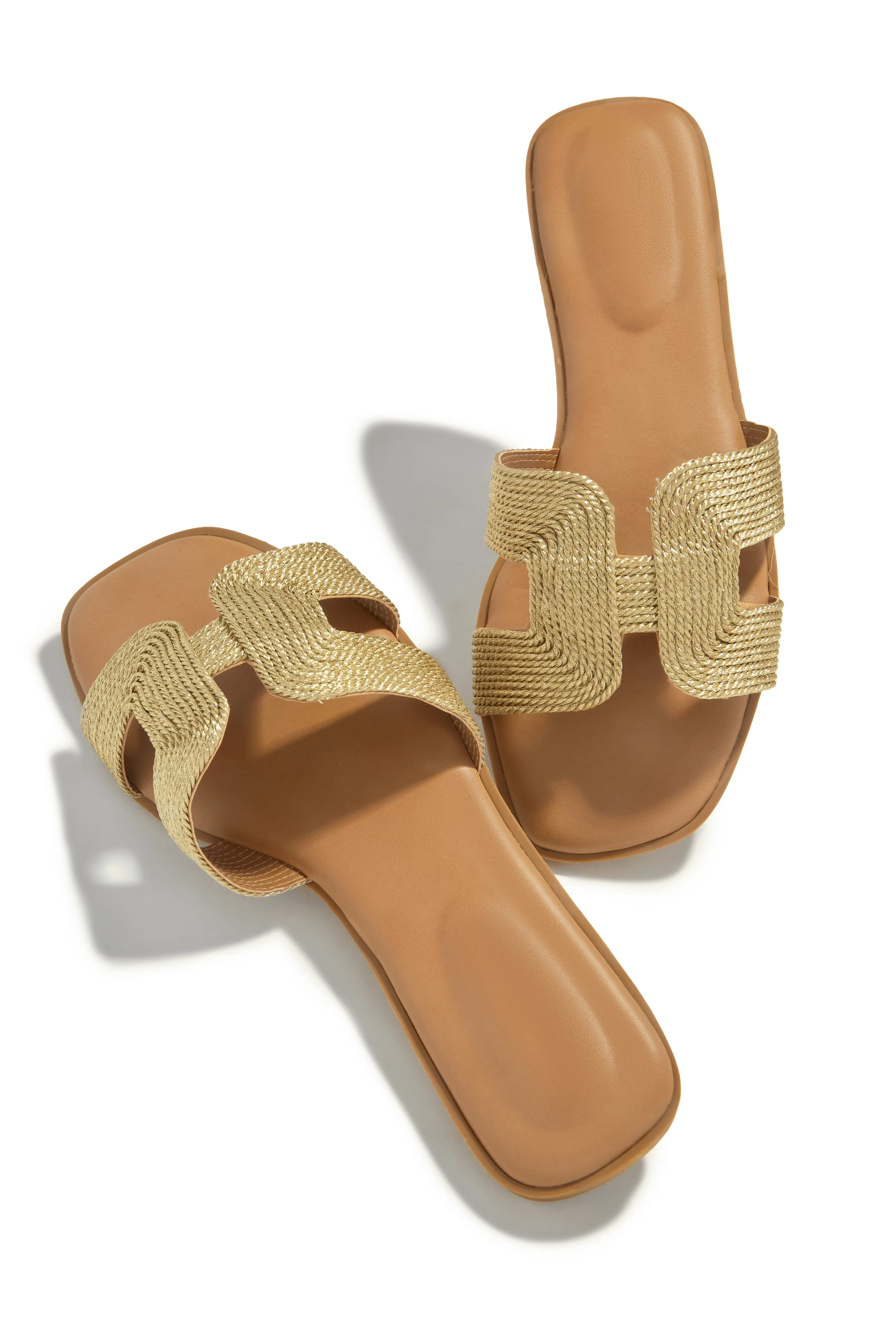 Playa Sunset Slip On Sandals - Gold sold by Miss Lola product image thumbnail 3