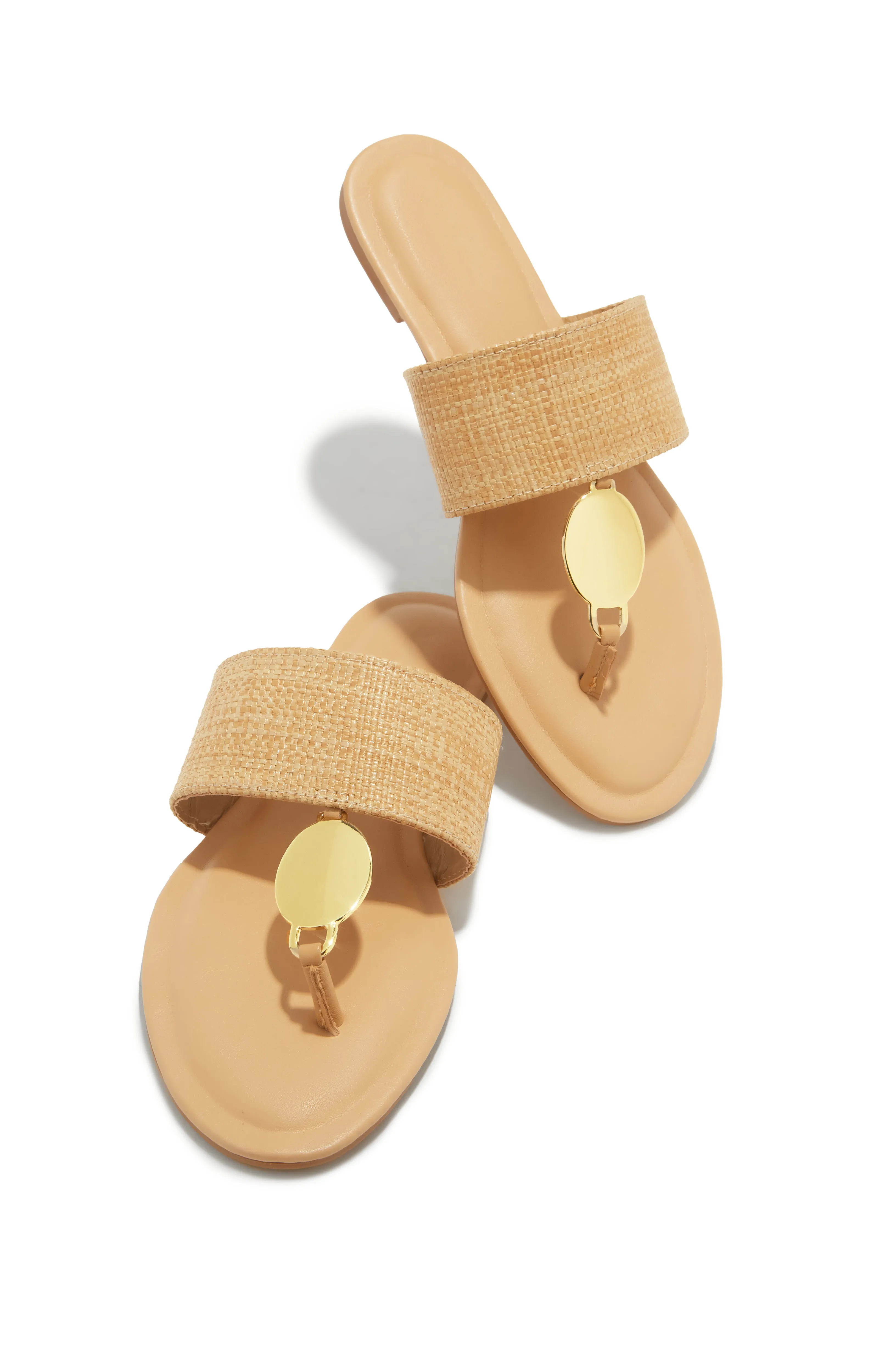 Island Bliss Slip On Sandals - Natural sold by Miss Lola