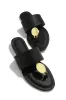 Island Bliss Slip On Sandals - Black sold by Miss Lola