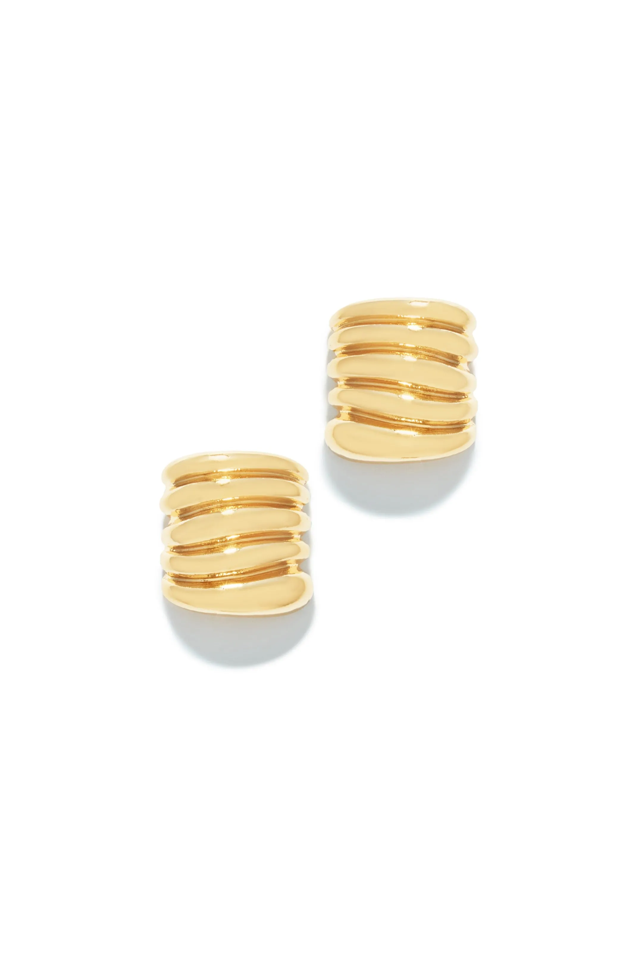 Halana Textured Statement Earring - Gold sold by Miss Lola product image thumbnail 3