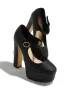 Bella Platform Block Heels - Black sold by Miss Lola