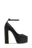 Annabelle Platform Block Heels - Black sold by Miss Lola
