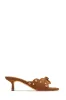 Lani Mid Heel Mules - Chestnut sold by Miss Lola
