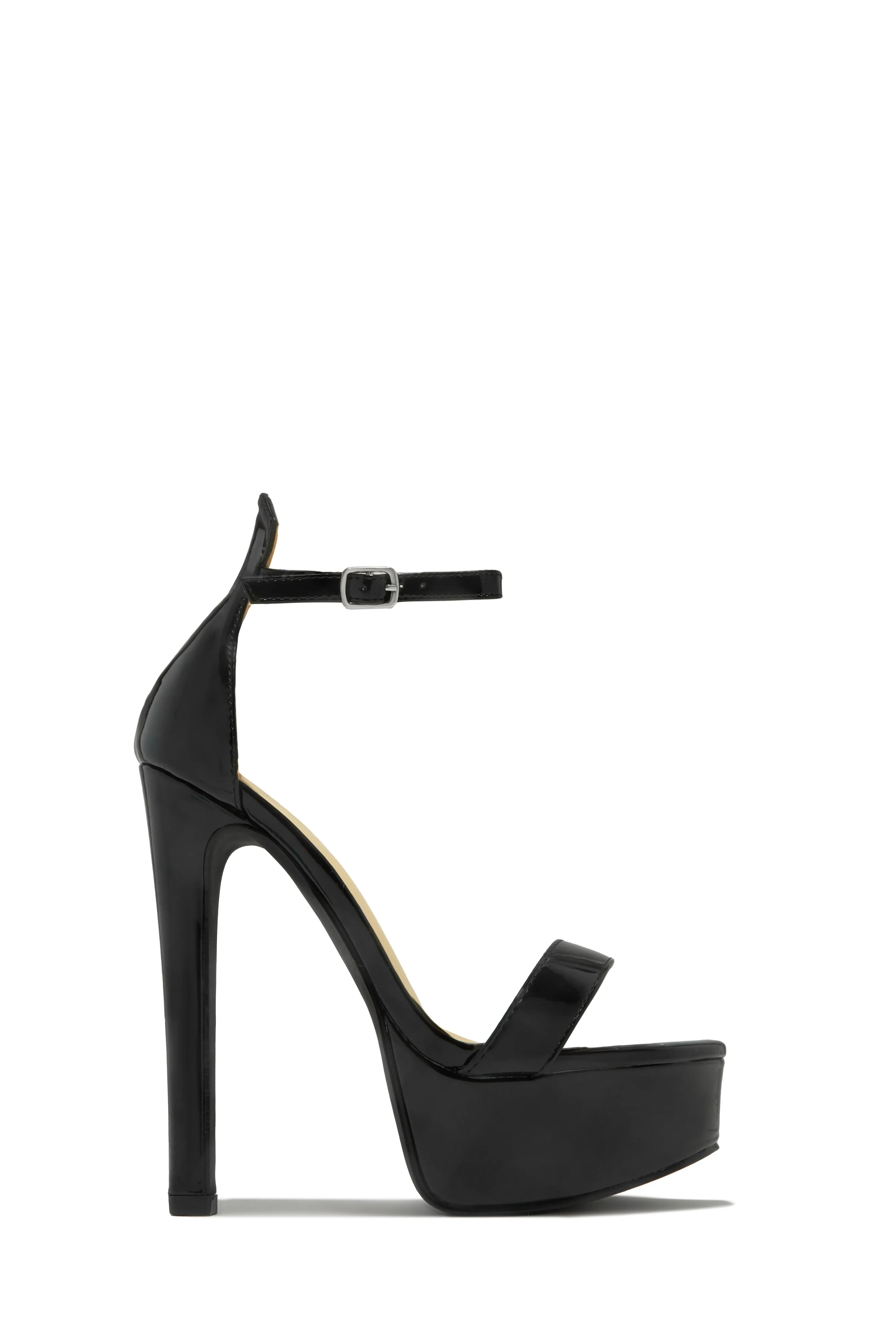 Raylee Platform High Heels - Black sold by Miss Lola