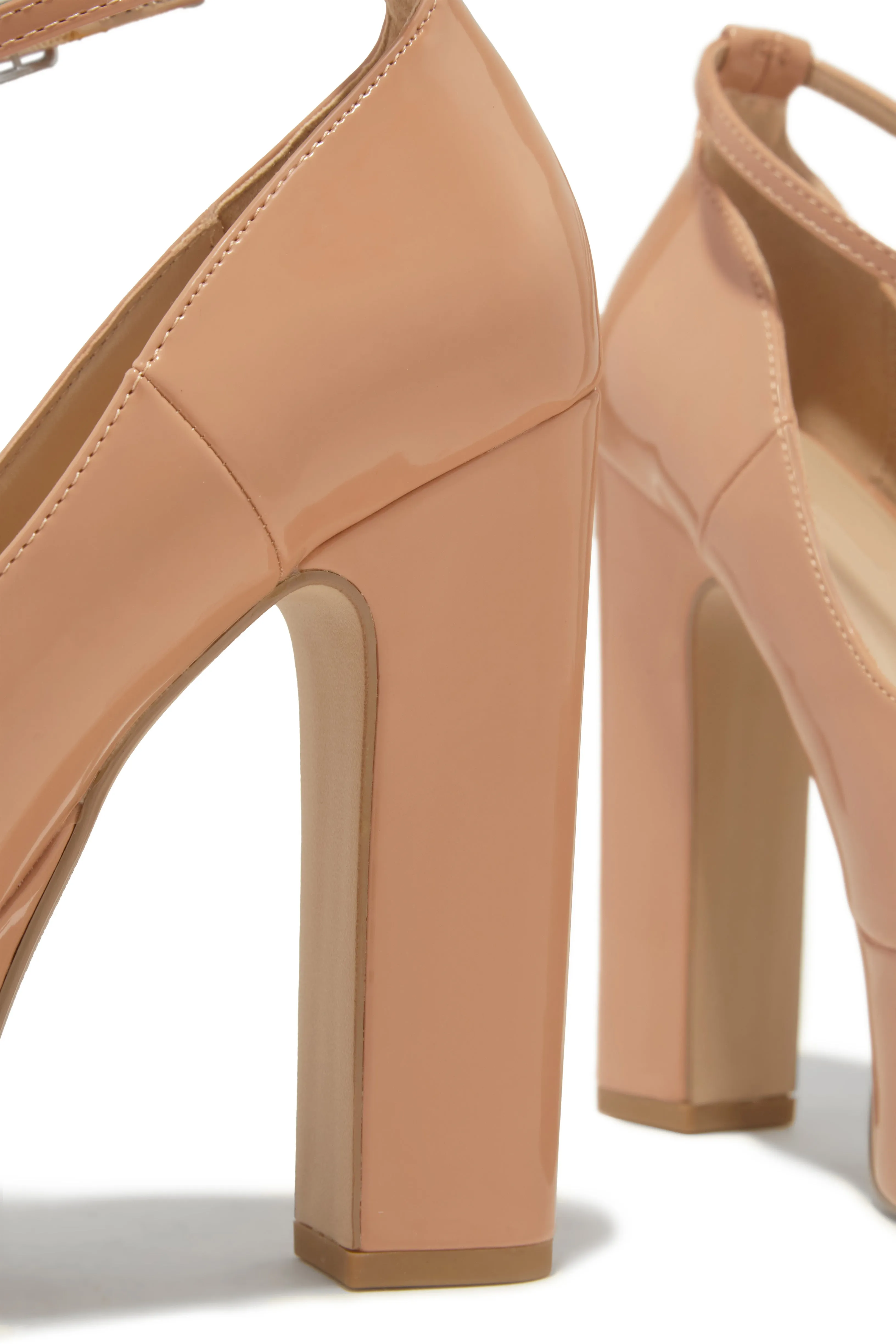 Hanna Platform Block Heels - Nude sold by Miss Lola product image thumbnail 3