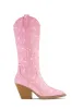 Nashville Nights Embellished Cowgirl Boots - Pink sold by Miss Lola