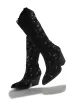 Nashville Nights Embellished Cowgirl Boots - Black sold by Miss Lola