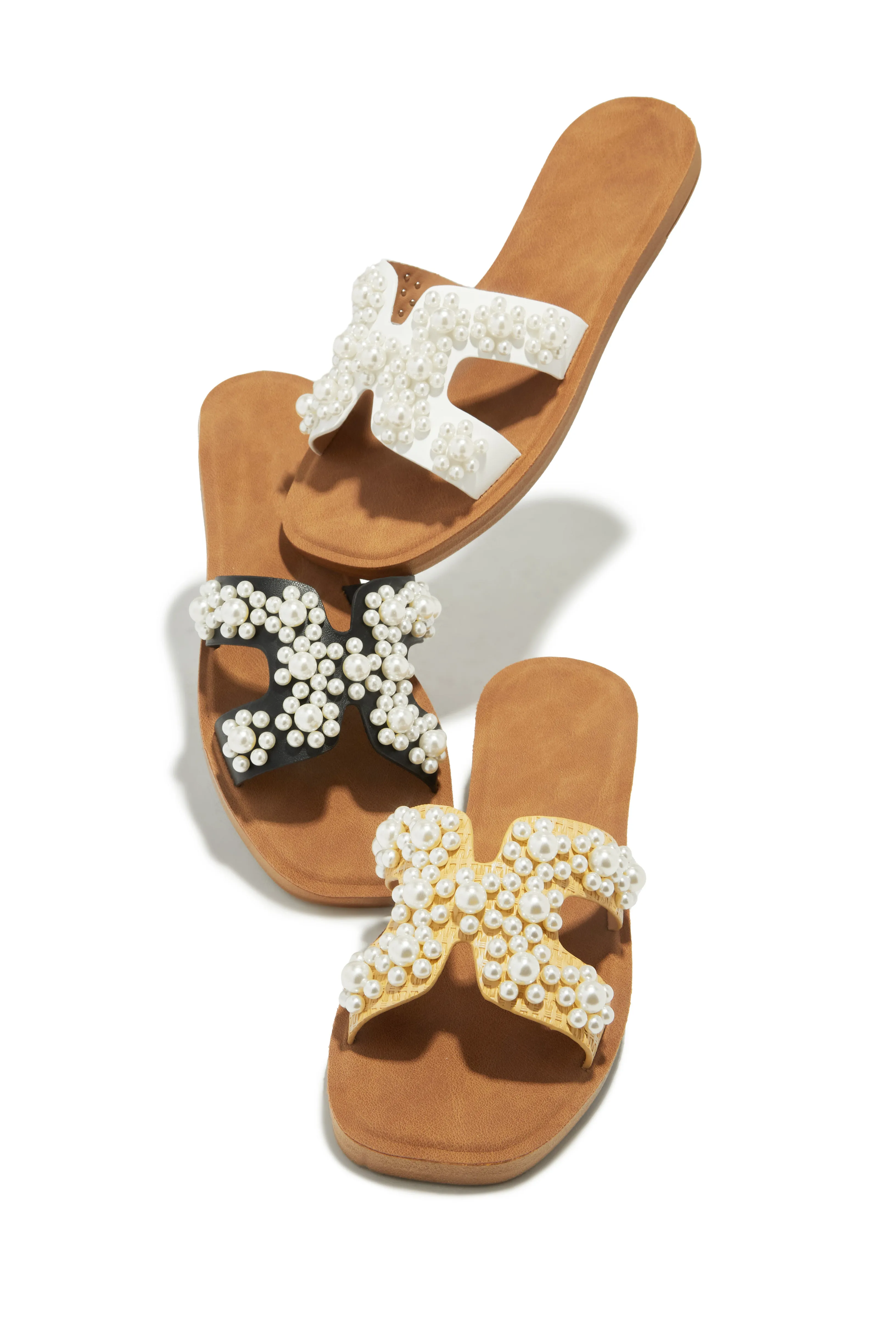 Palm Beach Slip In Sandals - White sold by Miss Lola product image thumbnail 3