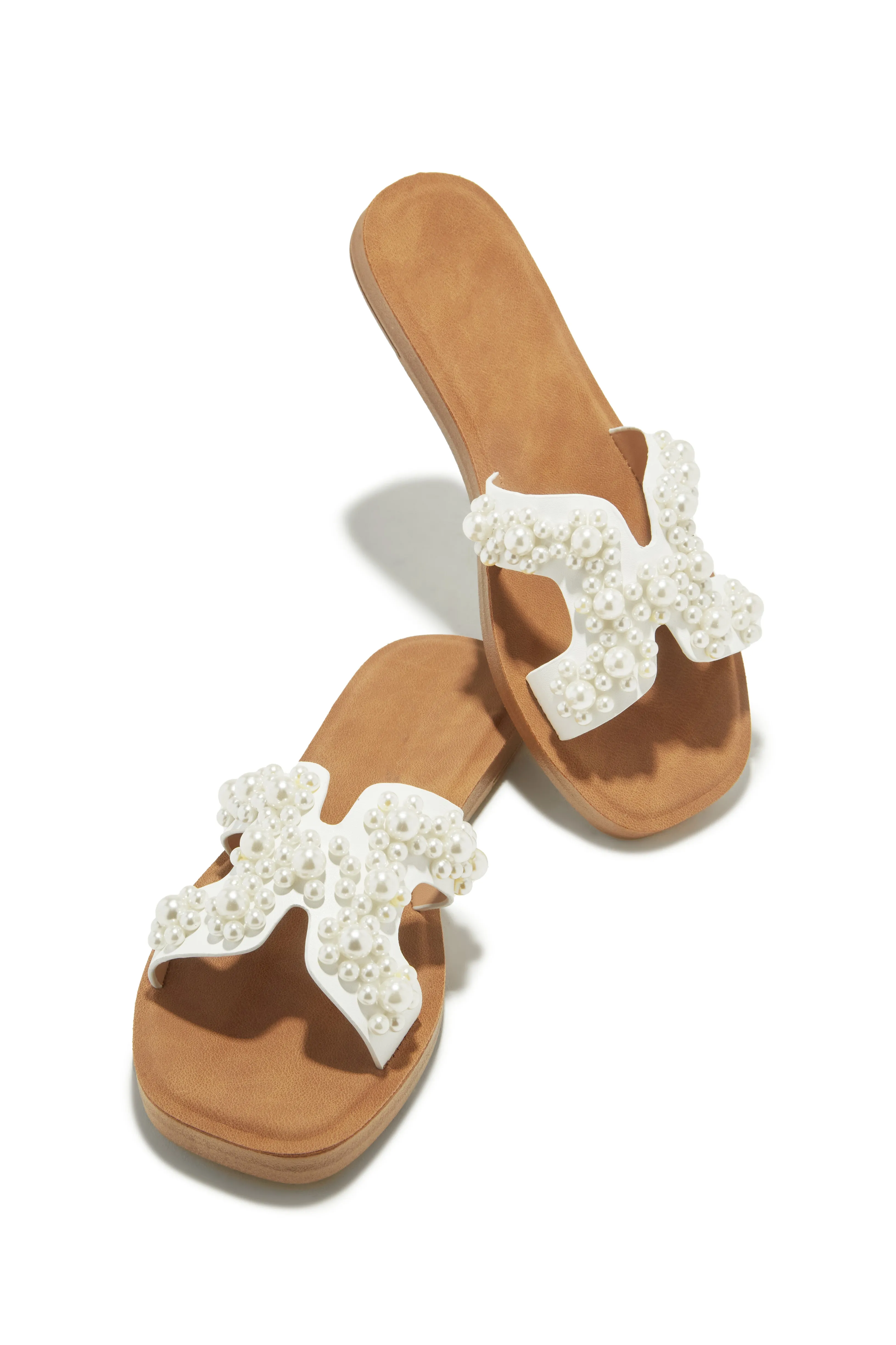 Palm Beach Slip In Sandals - White sold by Miss Lola product image thumbnail 5