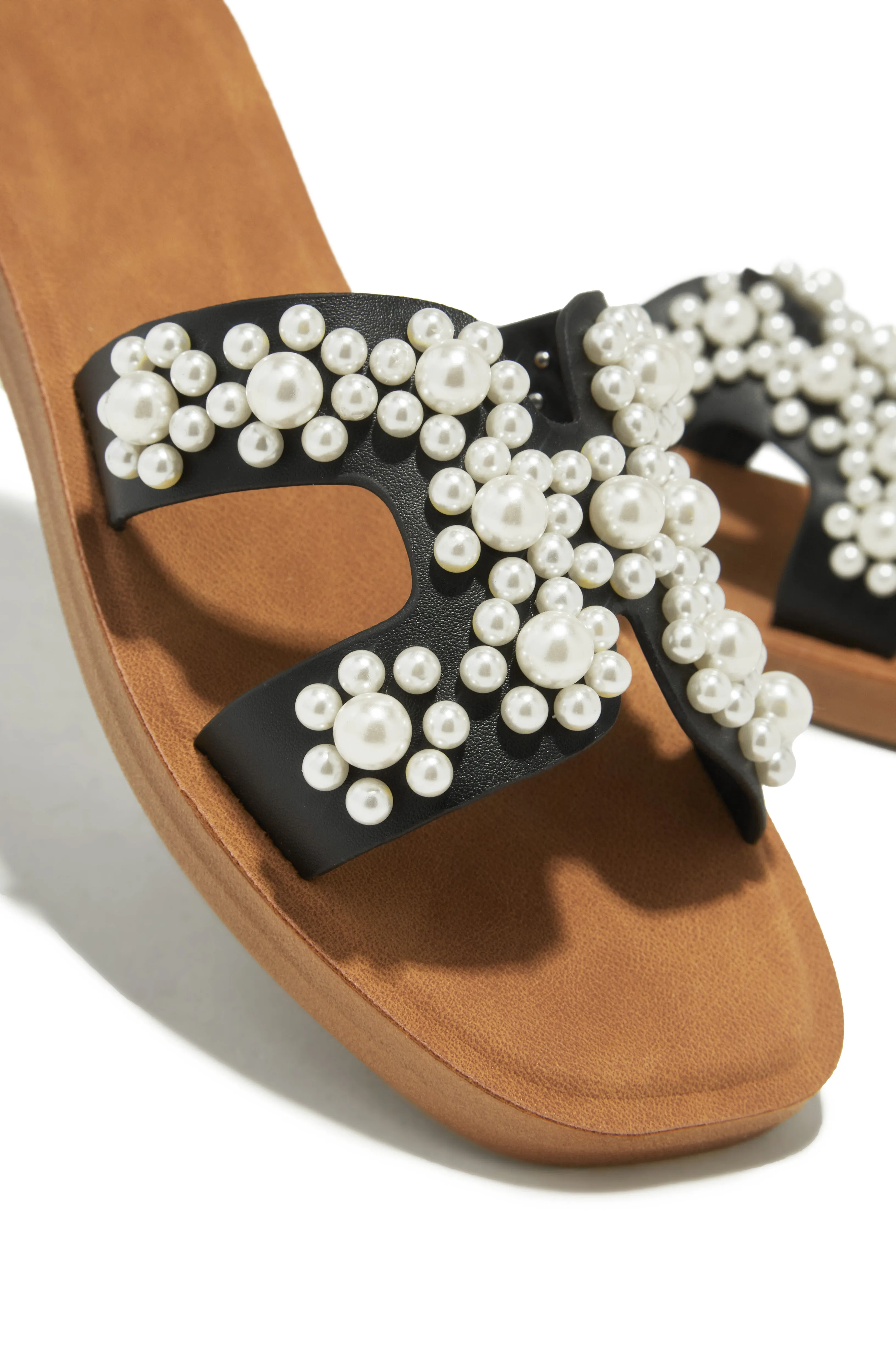Palm Beach Slip In Sandals - Black sold by Miss Lola product image thumbnail 3