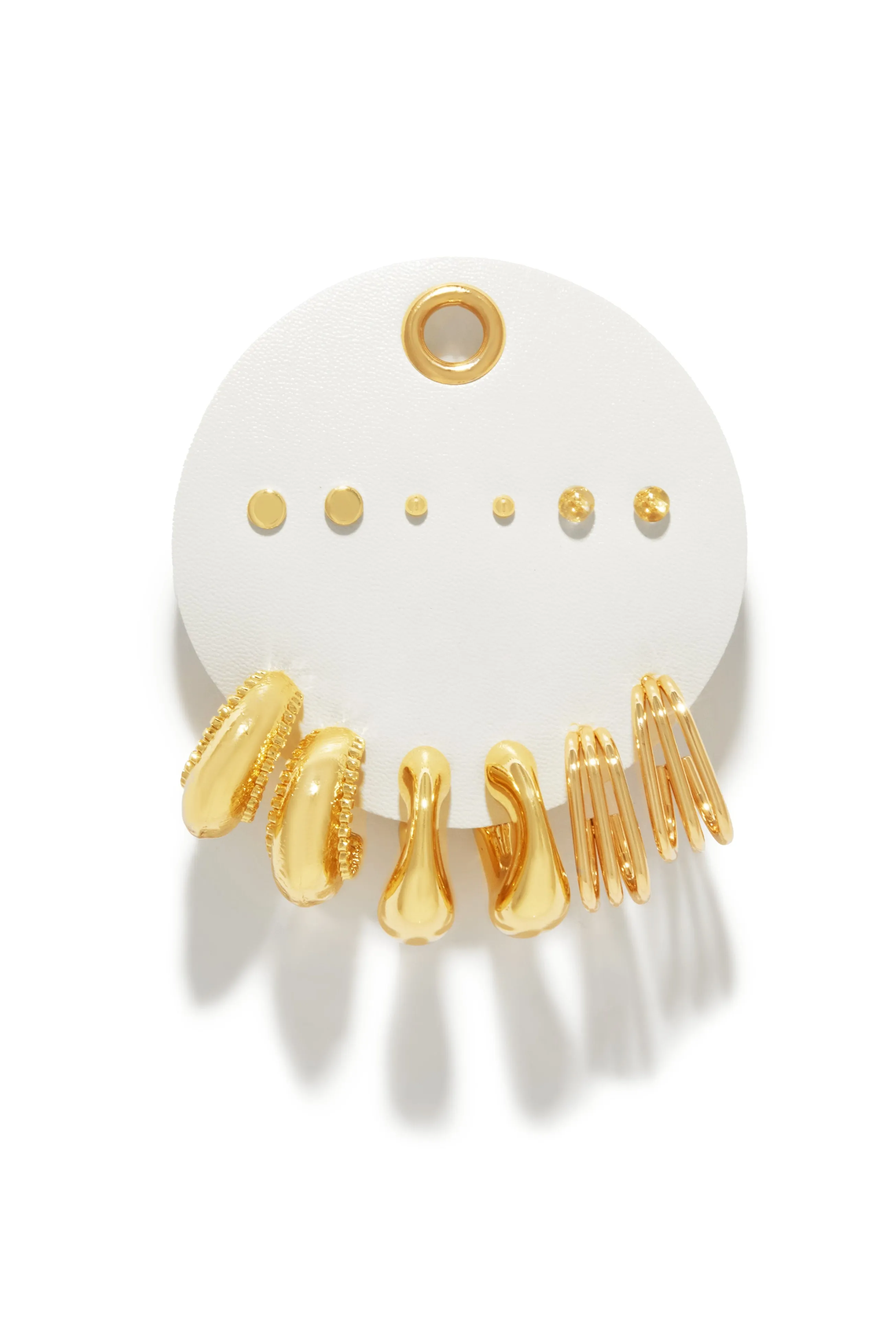 Ally Multi Earring Set - Gold sold by Miss Lola product image thumbnail 3