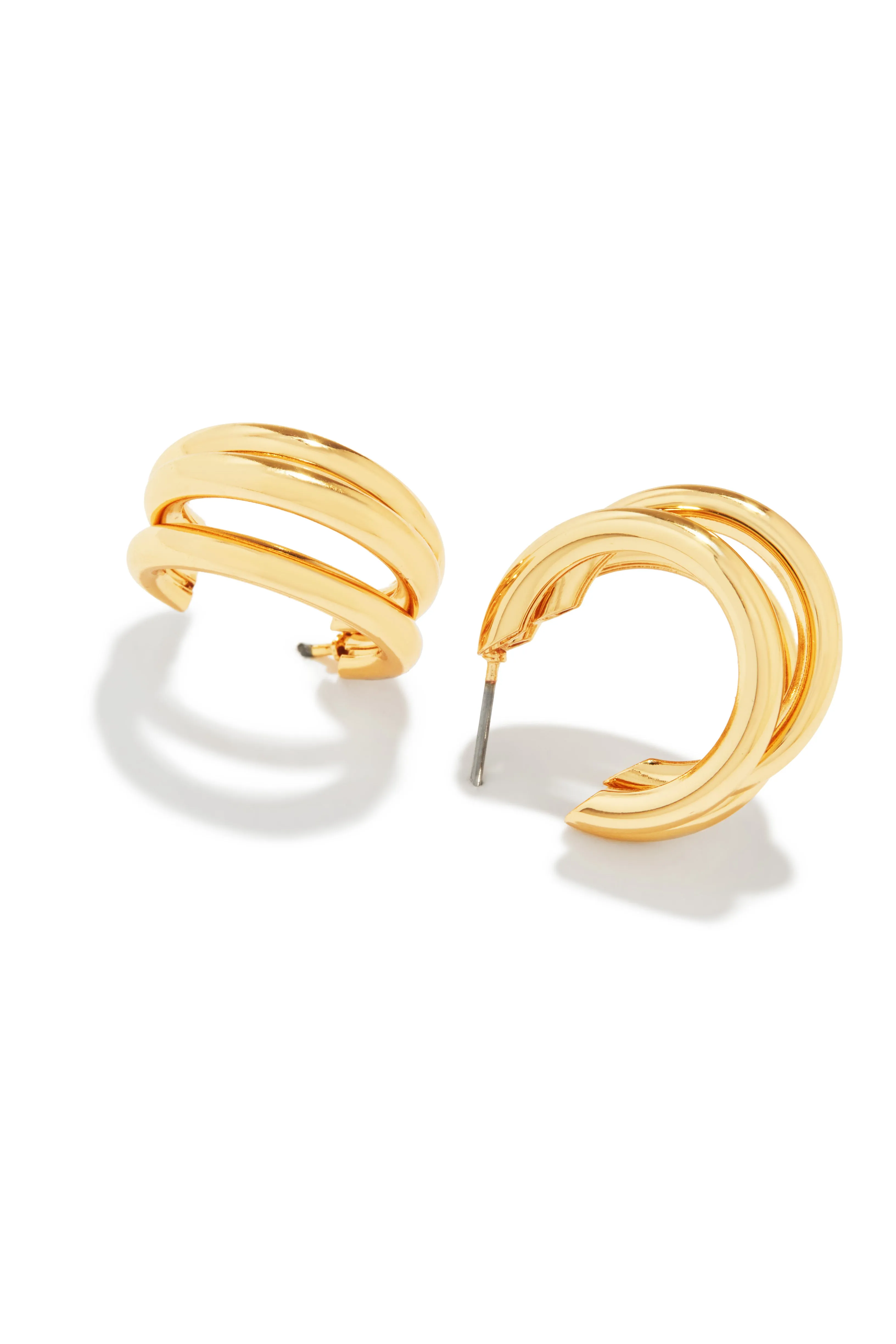 Elahna Hoop Earring - Gold sold by Miss Lola