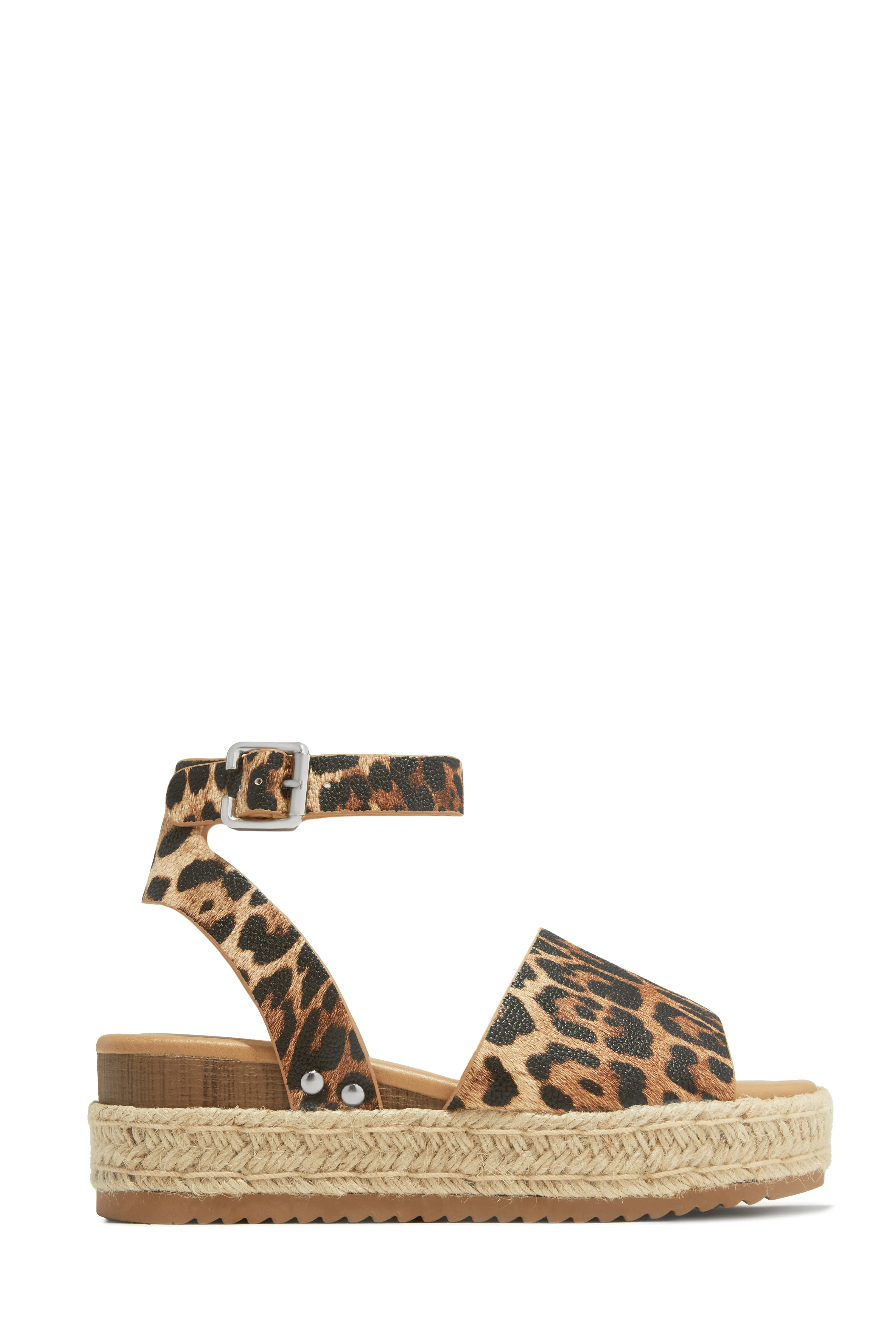 Voyage Platform Espadrille Sandals - Cheetah sold by Miss Lola product image thumbnail 3