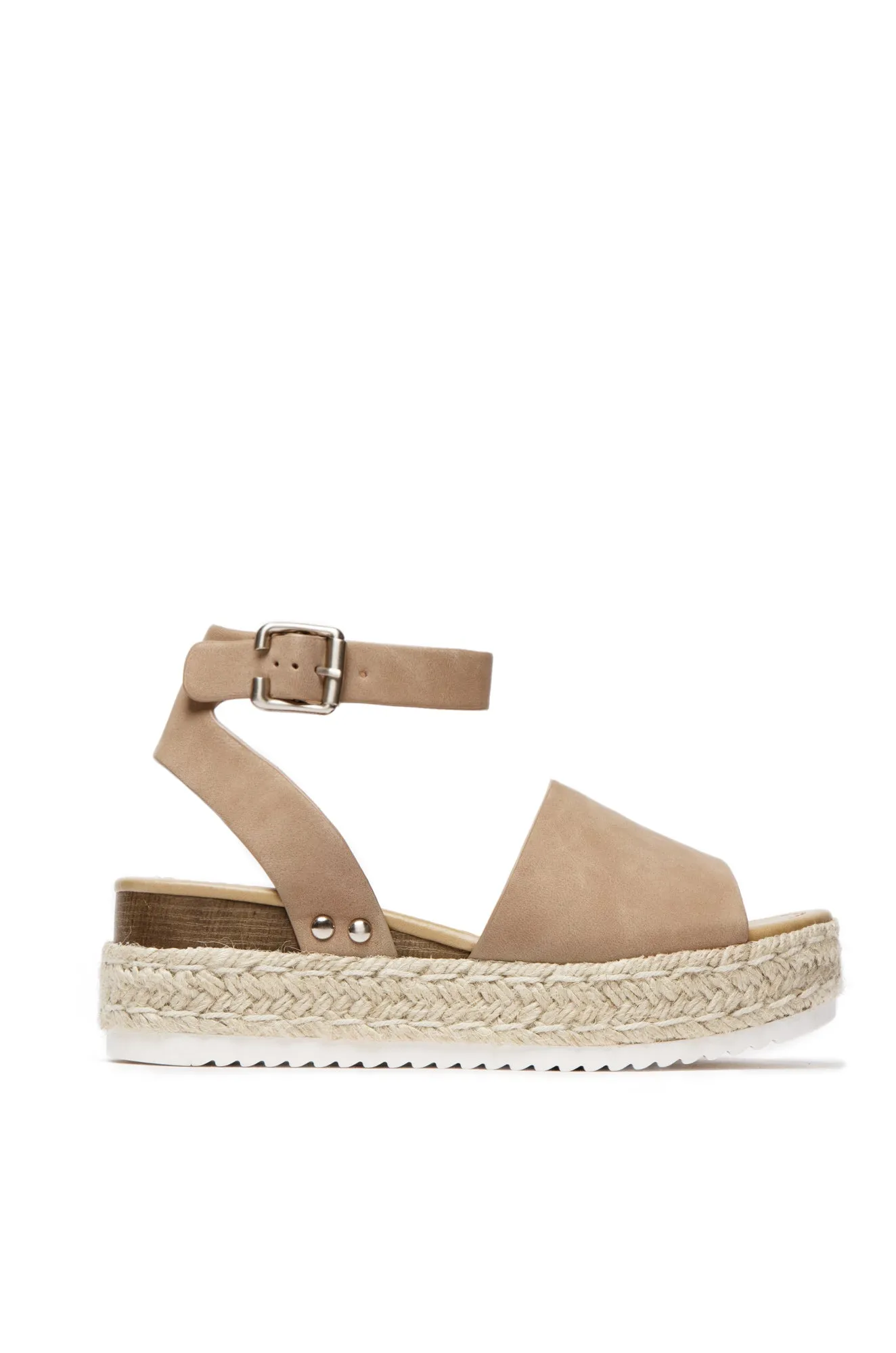 Voyage Platform Espadrille Sandals - Taupe sold by Miss Lola product image thumbnail 3