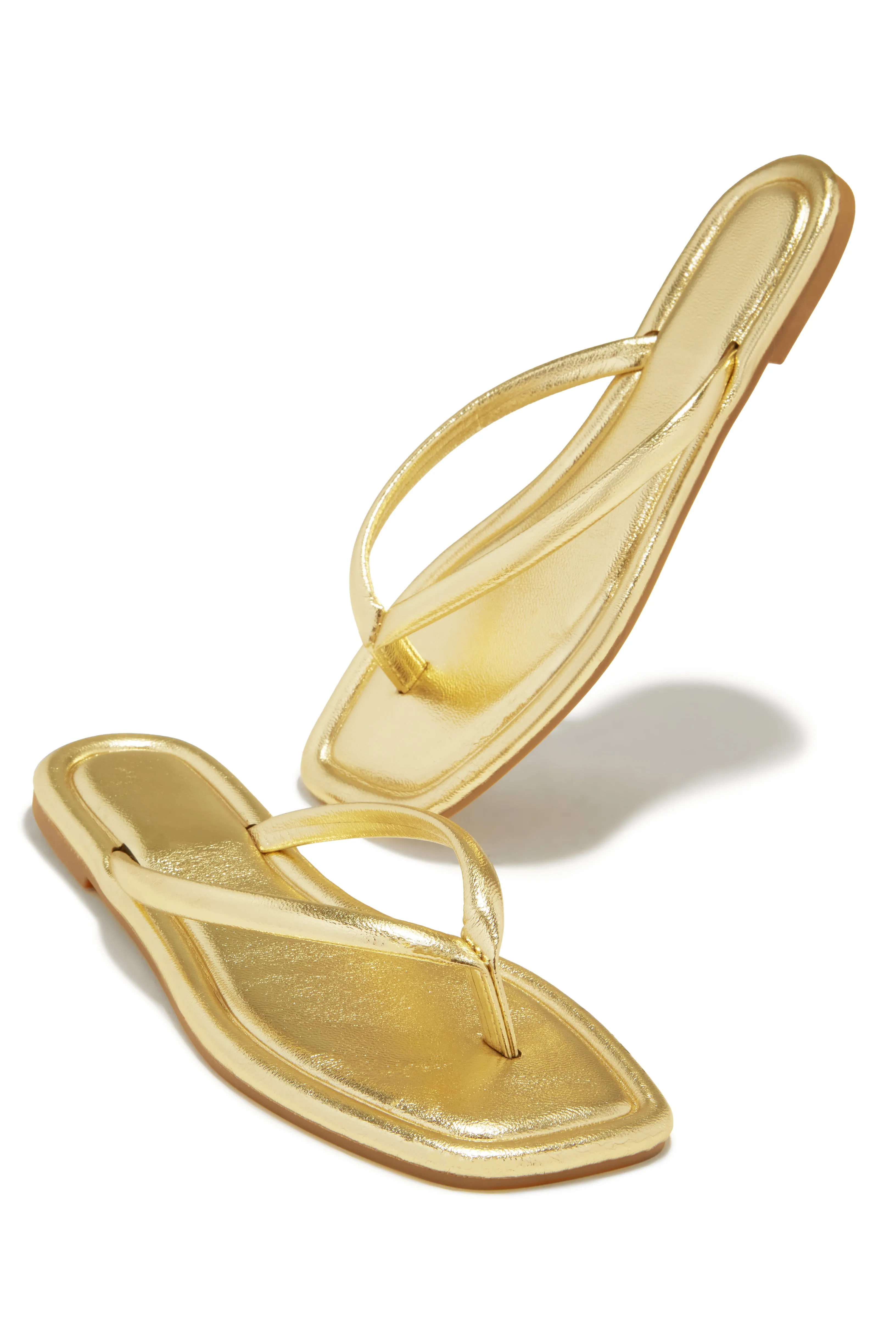 Slip Into Sunshine Thong Sandals - Gold sold by Miss Lola product image thumbnail 3