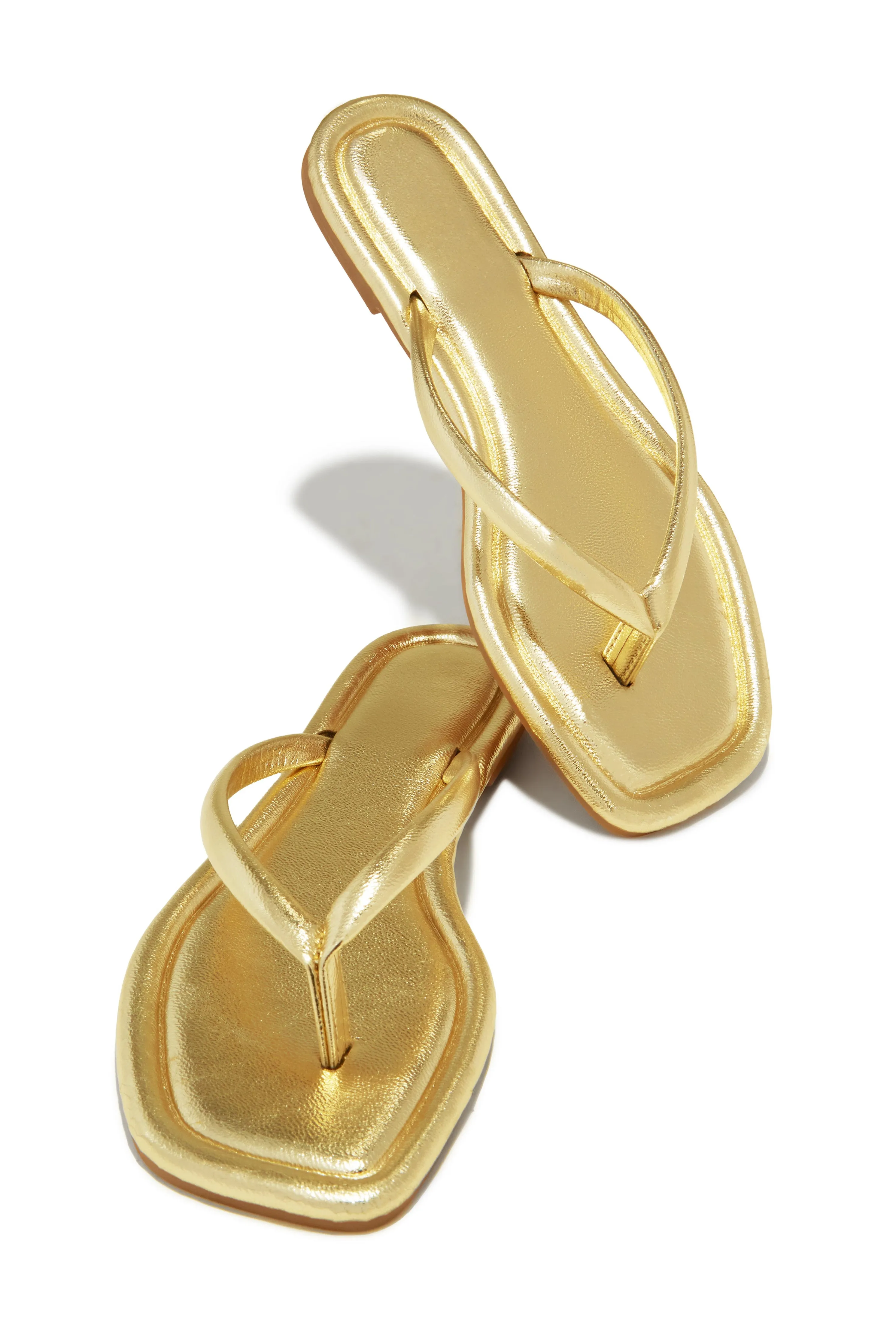 Slip Into Sunshine Thong Sandals - Gold sold by Miss Lola product image thumbnail 4