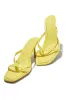 Elena Mid Heel Mules - Yellow sold by Miss Lola