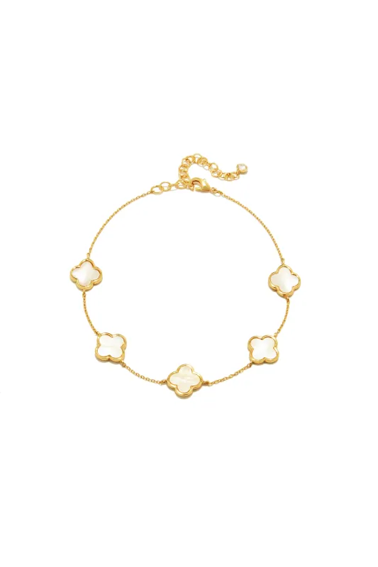 Living Luxe Gold Dipped Anklet - Gold sold by Miss Lola