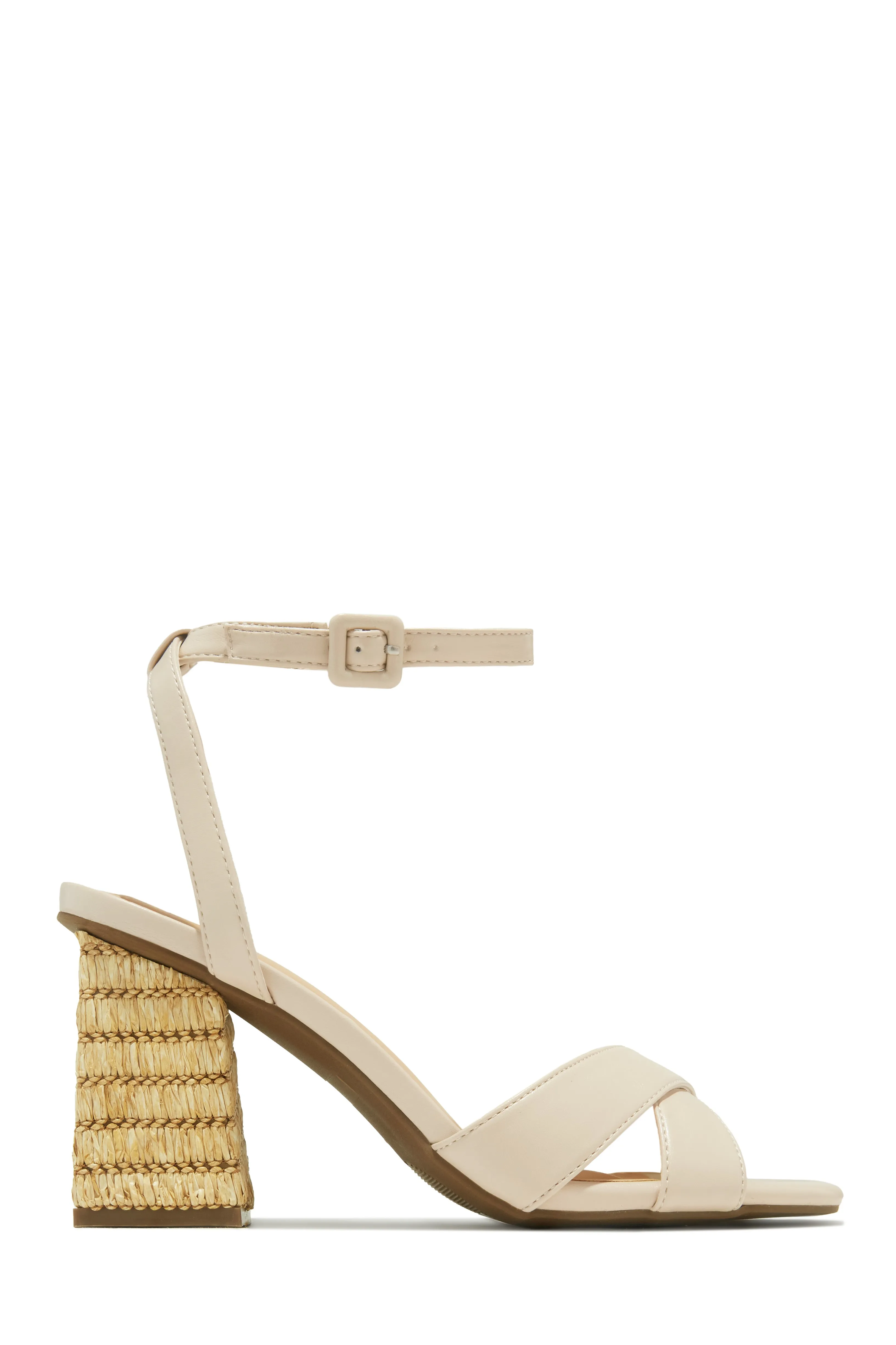 Punta Cana Block Heels - Ivory sold by Miss Lola product image thumbnail 3