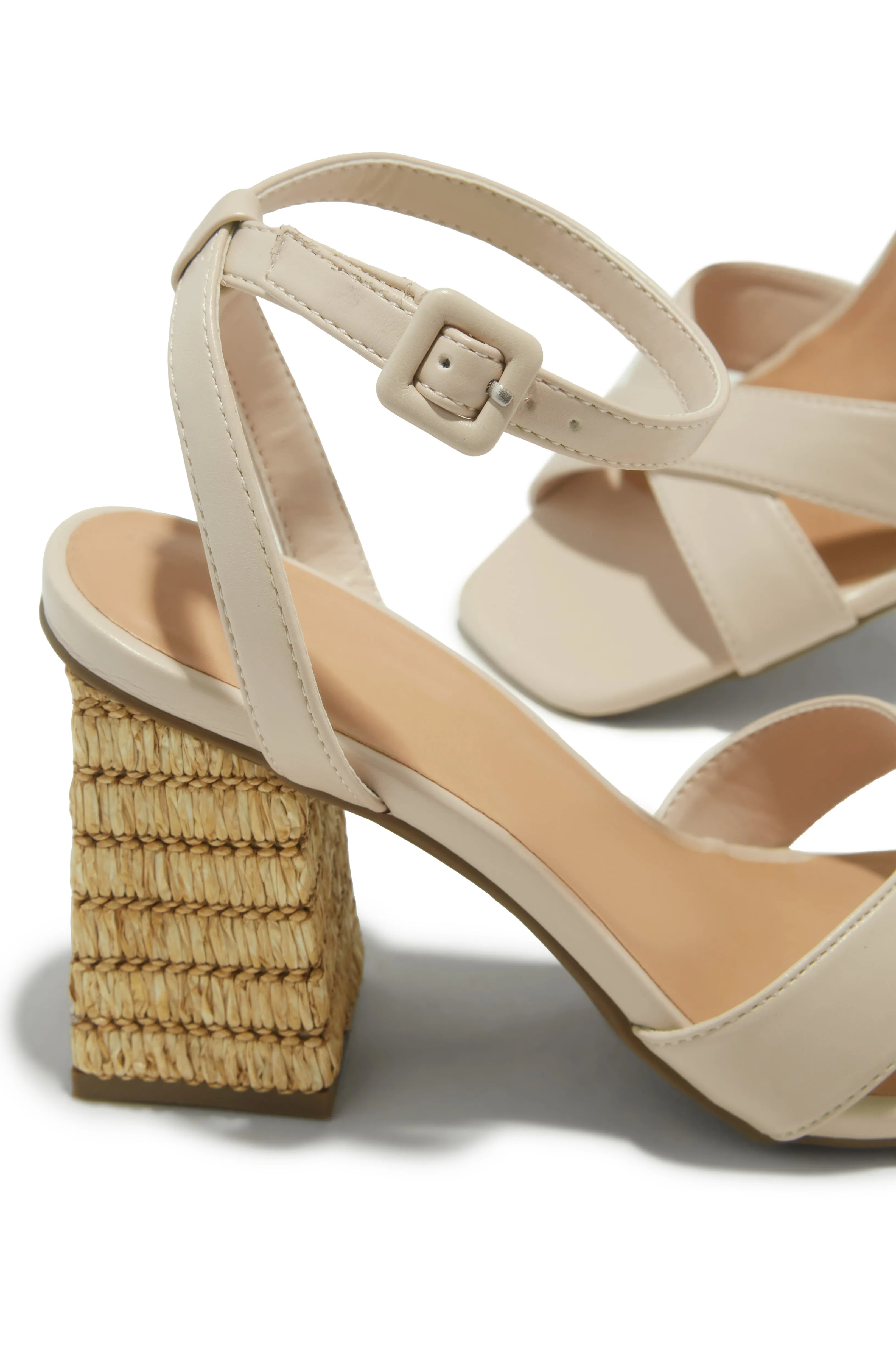 Punta Cana Block Heels - Ivory sold by Miss Lola product image thumbnail 2