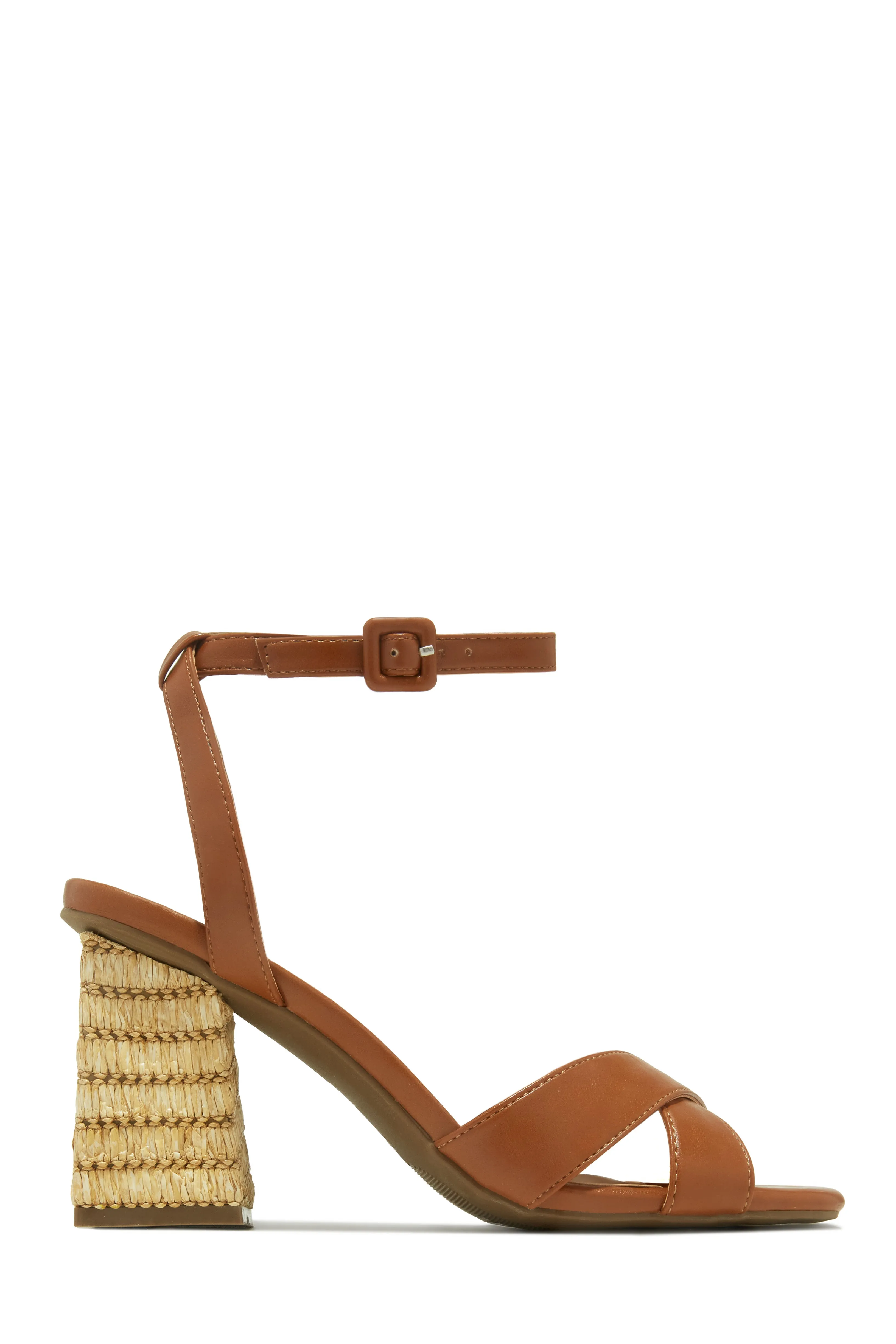 Punta Cana Block Heels - Chestnut sold by Miss Lola product image thumbnail 5