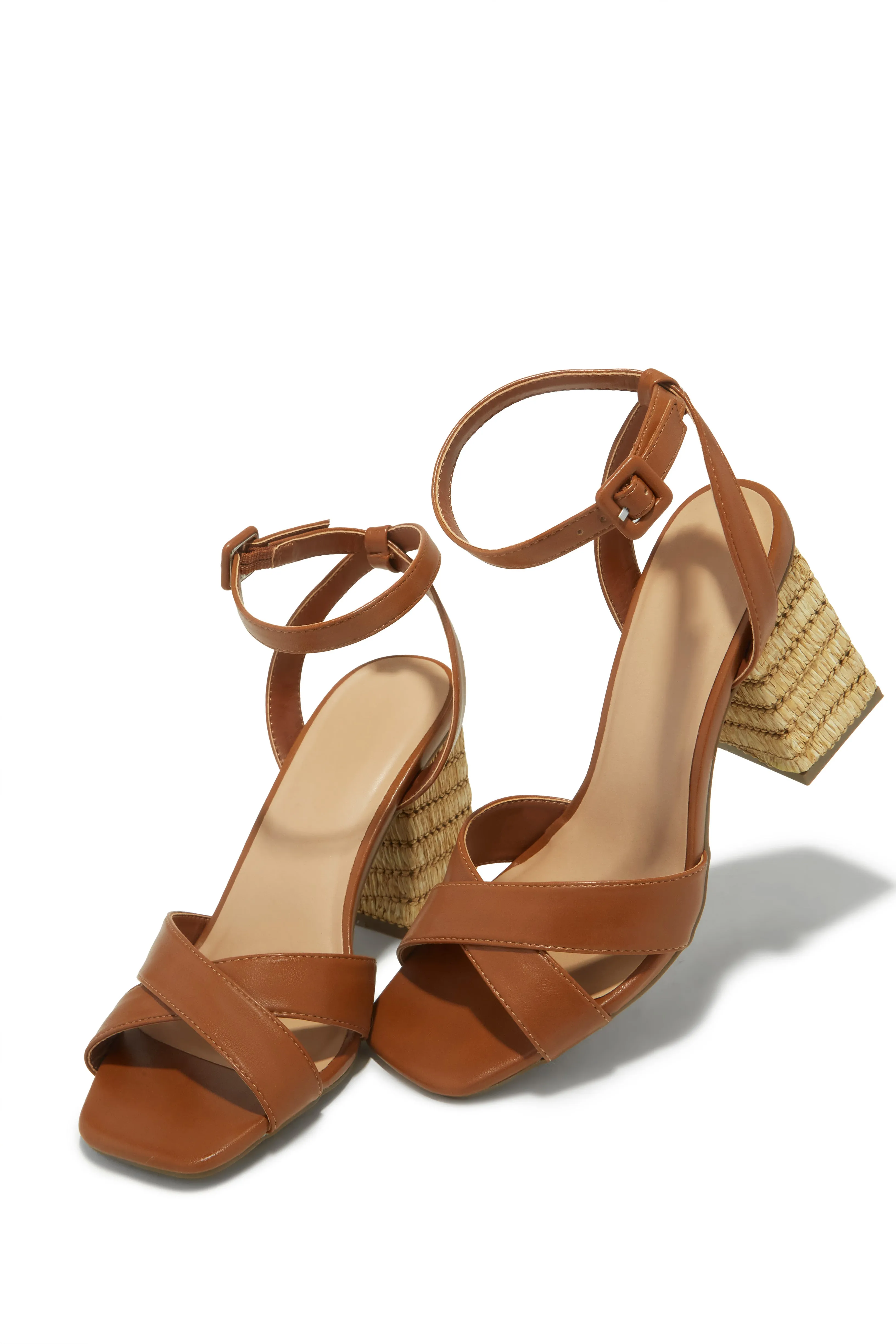Punta Cana Block Heels - Chestnut sold by Miss Lola product image thumbnail 3
