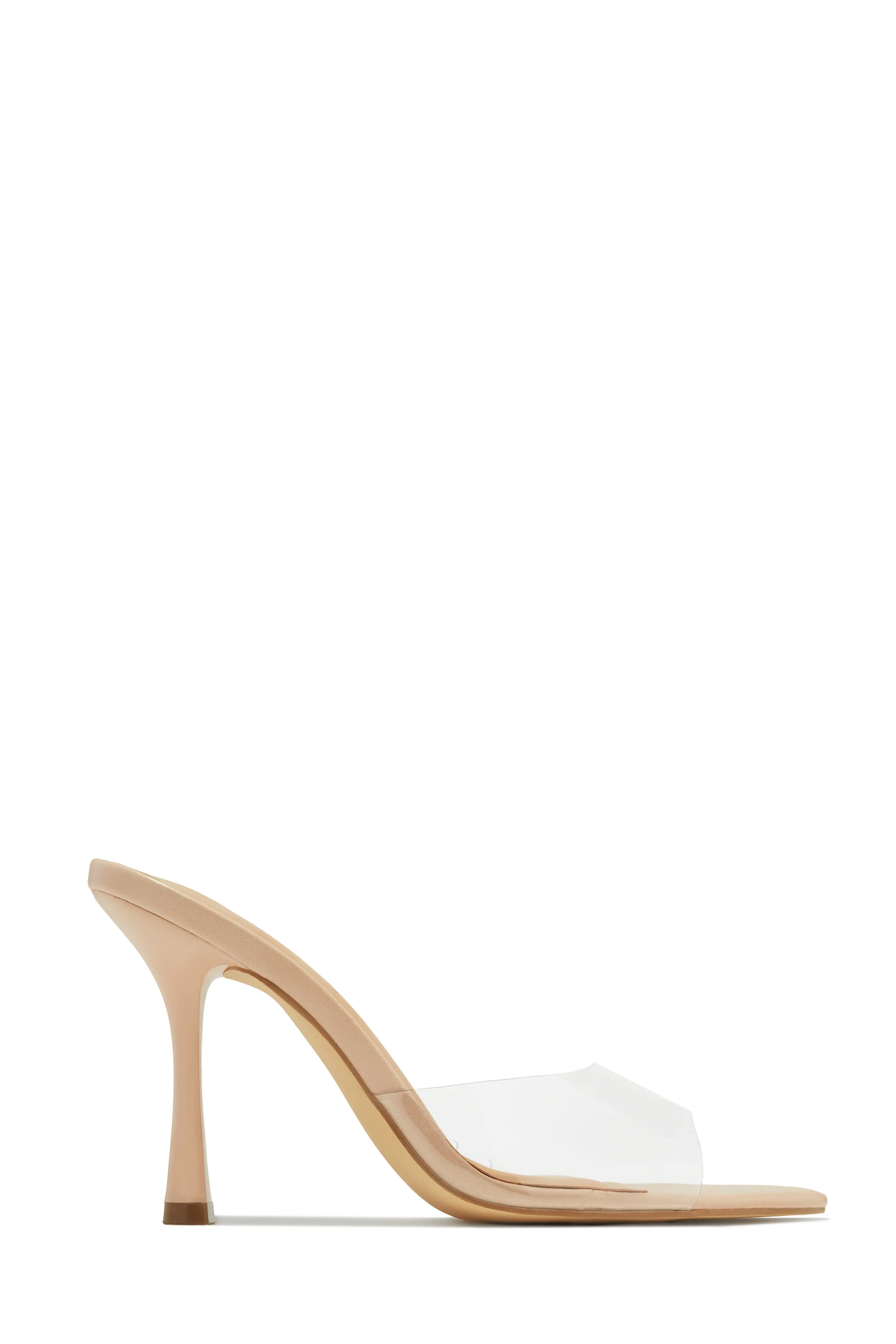 Kimmie Mule Heels - Clear sold by Miss Lola product image thumbnail 5
