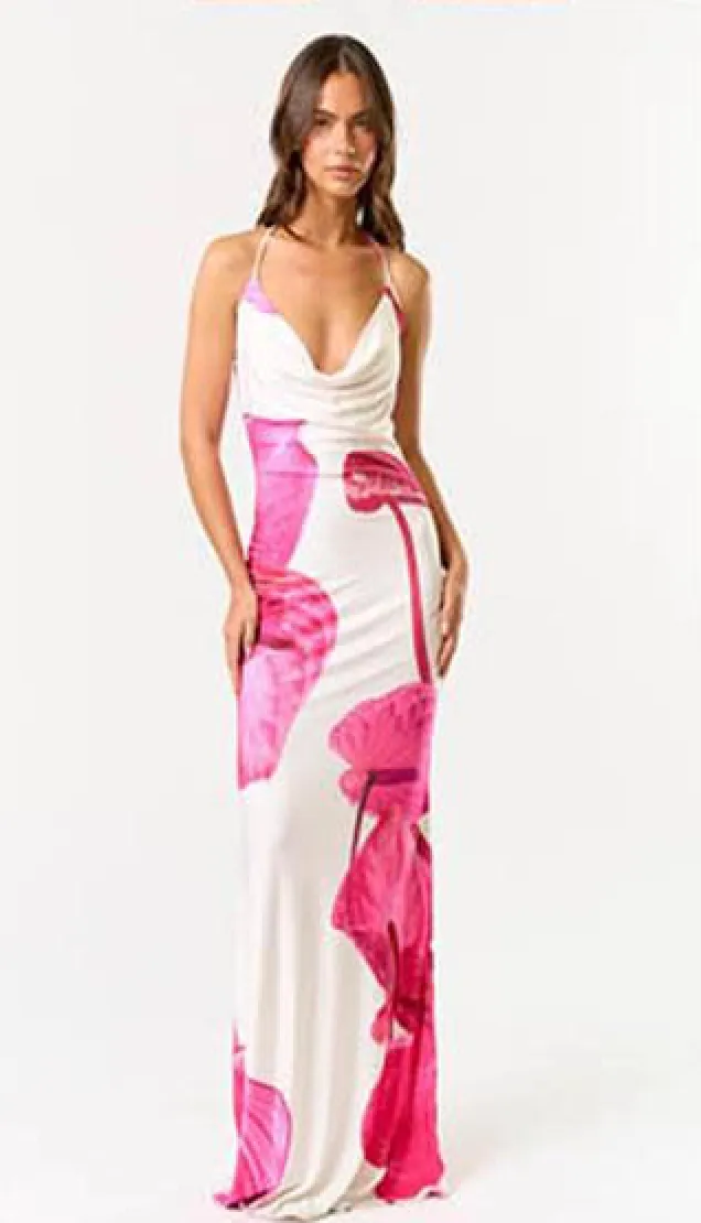 Lillia Maxi Dress - White sold by Miss Lola