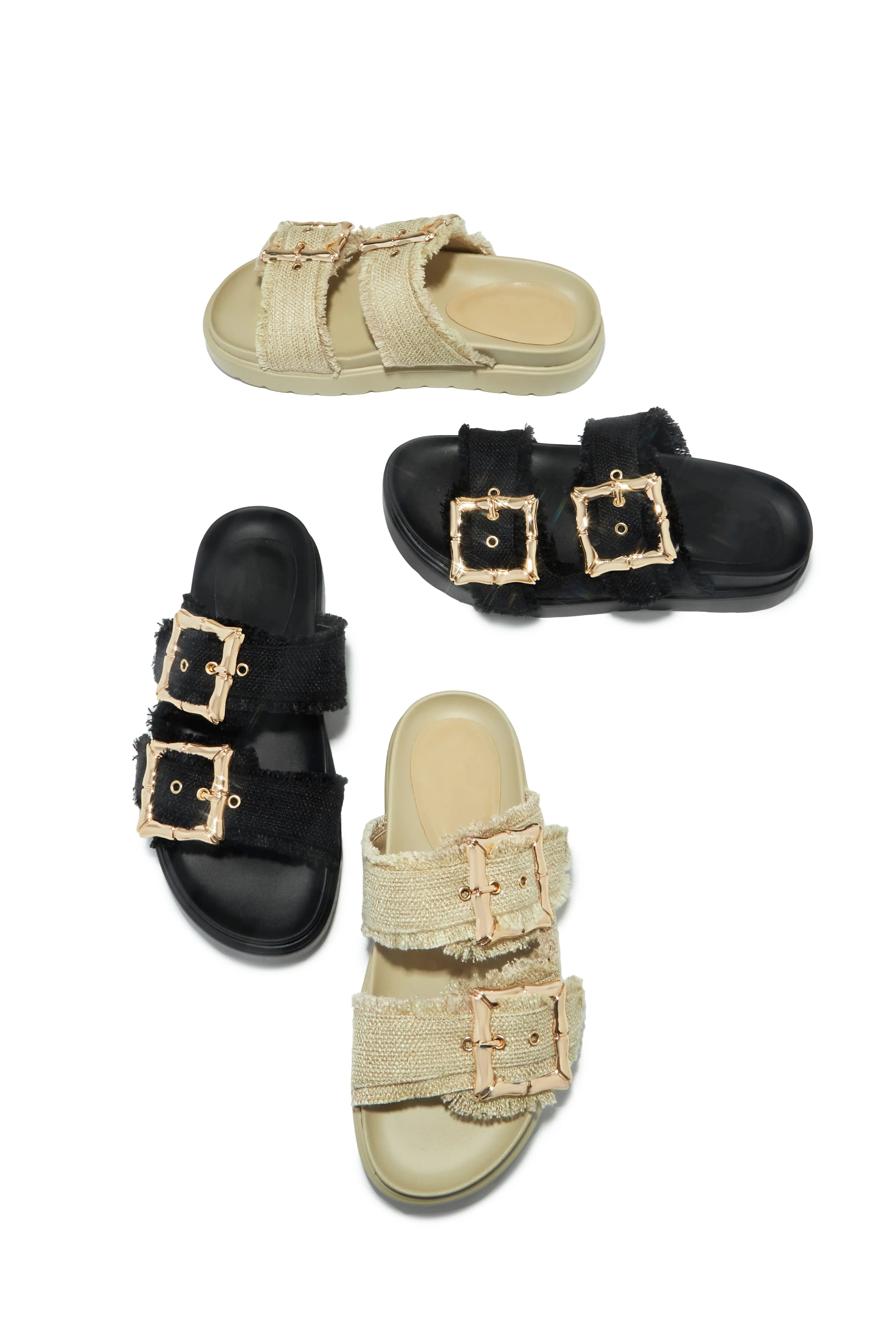 Isla Ibiza Chunky Slip On Sandals - Black sold by Miss Lola product image thumbnail 4