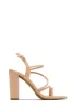 Victoria Block Heels - Nude sold by Miss Lola