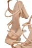 Victoria Block Heels - Nude sold by Miss Lola