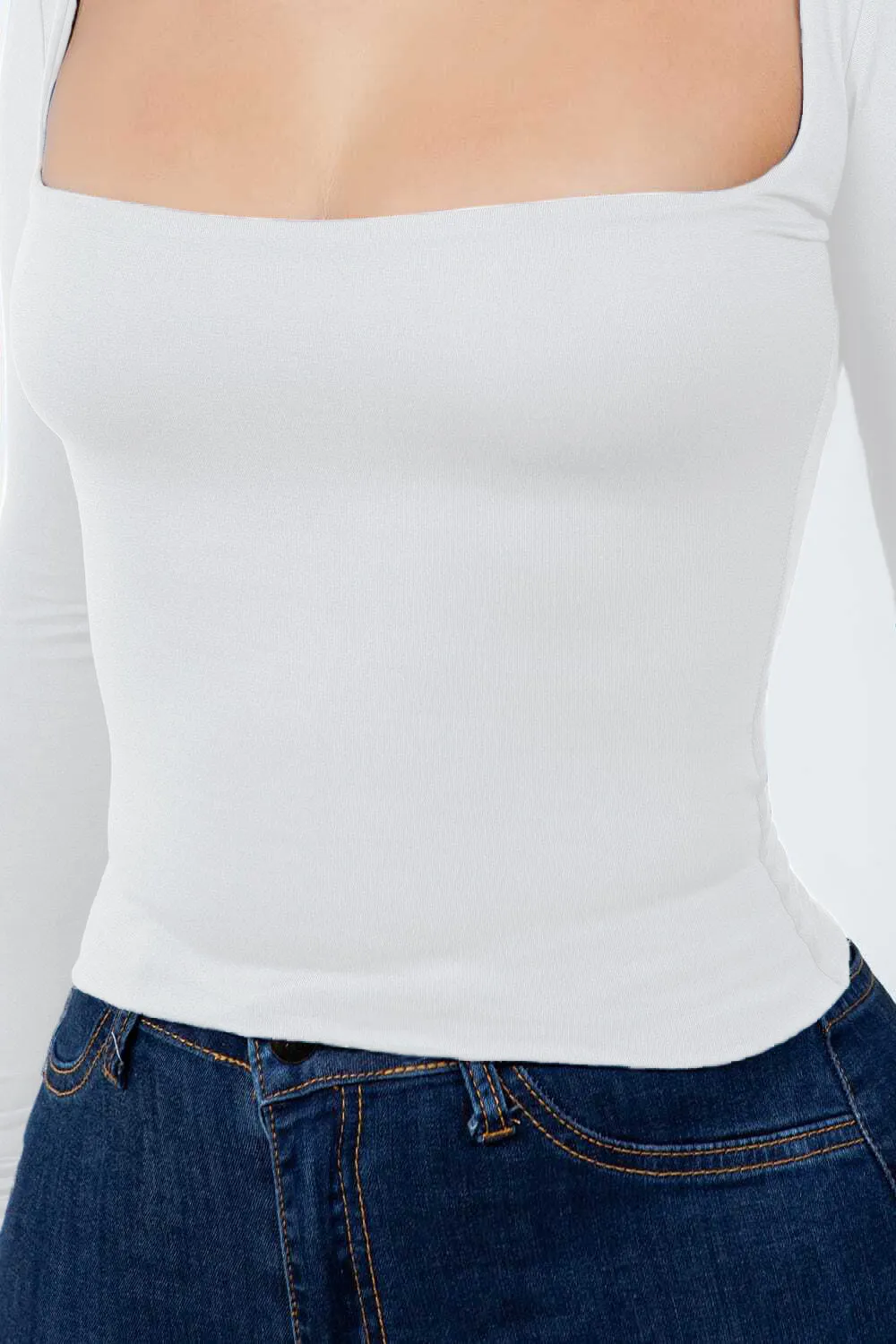 Kassidie Long Sleeve Top Set - White sold by Miss Lola product image thumbnail 3