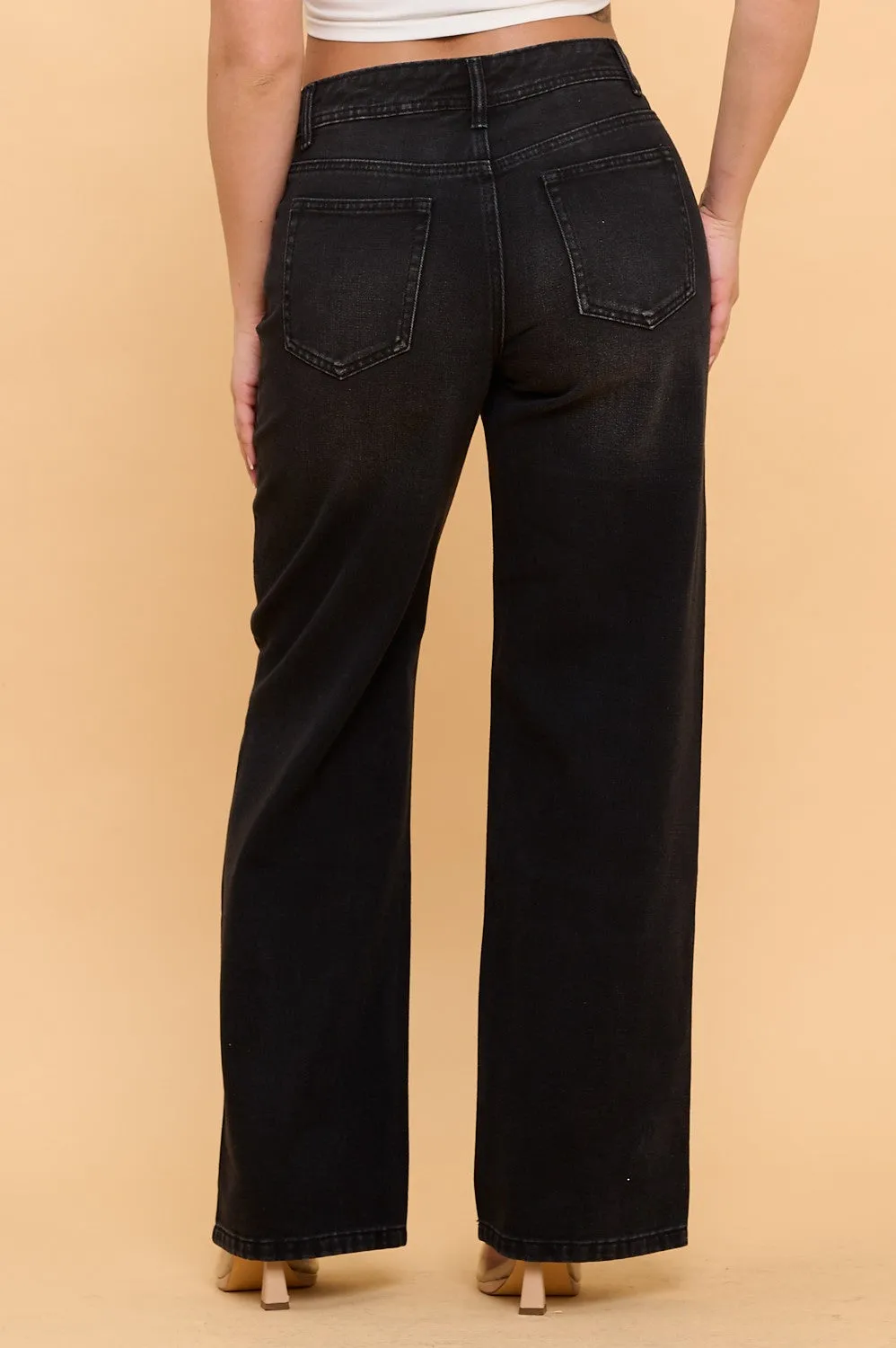 Laura Denim Pant - Black sold by Miss Lola product image thumbnail 3