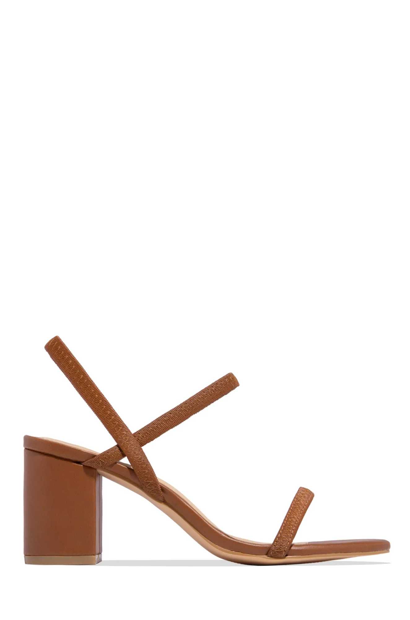 All Gossip Block Mid Heels - Tan sold by Miss Lola product image thumbnail 2
