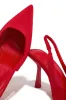 Caria Slingback Pumps - Red sold by Miss Lola