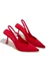 Caria Slingback Pumps - Red sold by Miss Lola