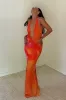 Paloma Maxi Dress - Orange sold by Miss Lola