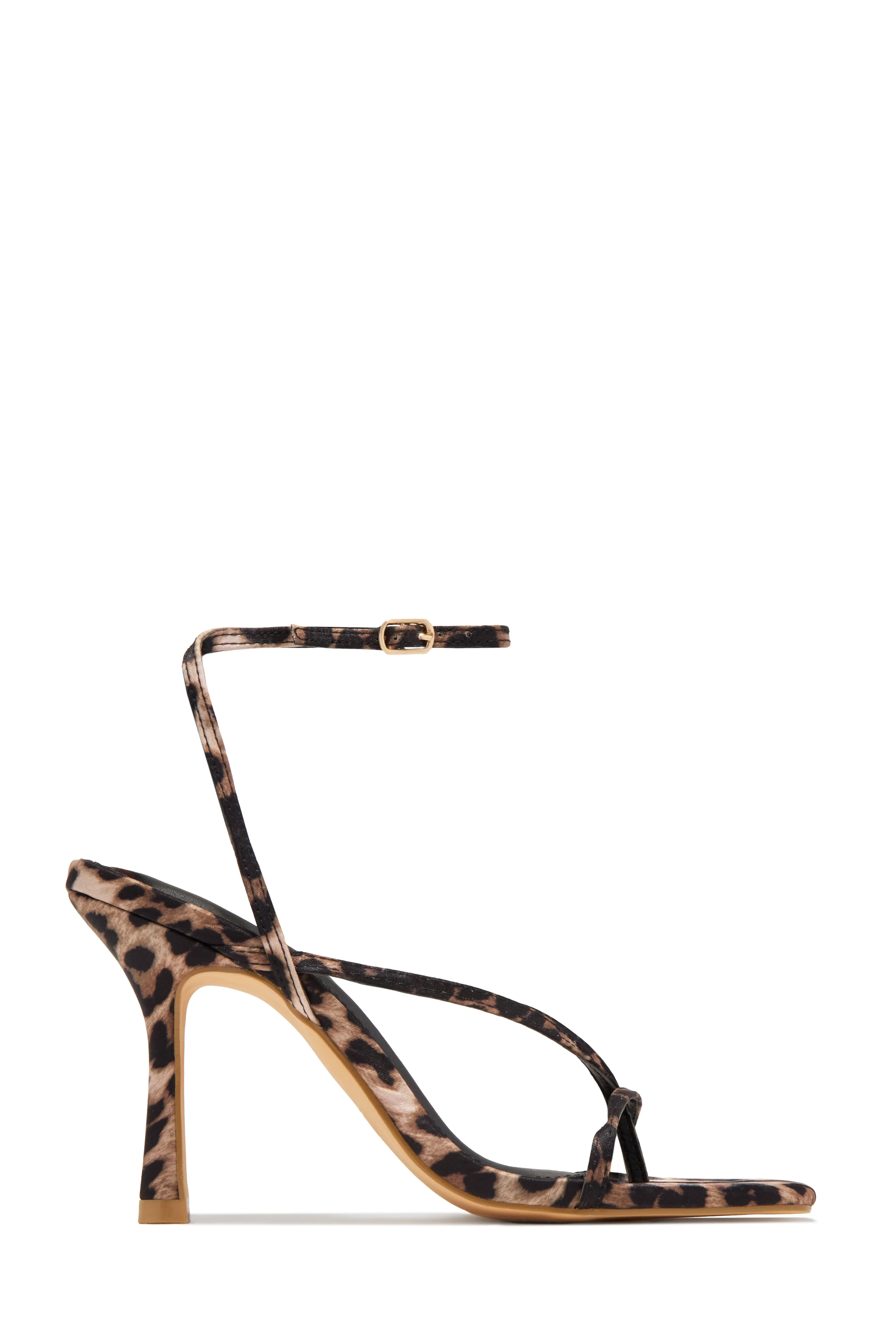 Eren Ankle Strap Heels - Leopard sold by Miss Lola product image thumbnail 5