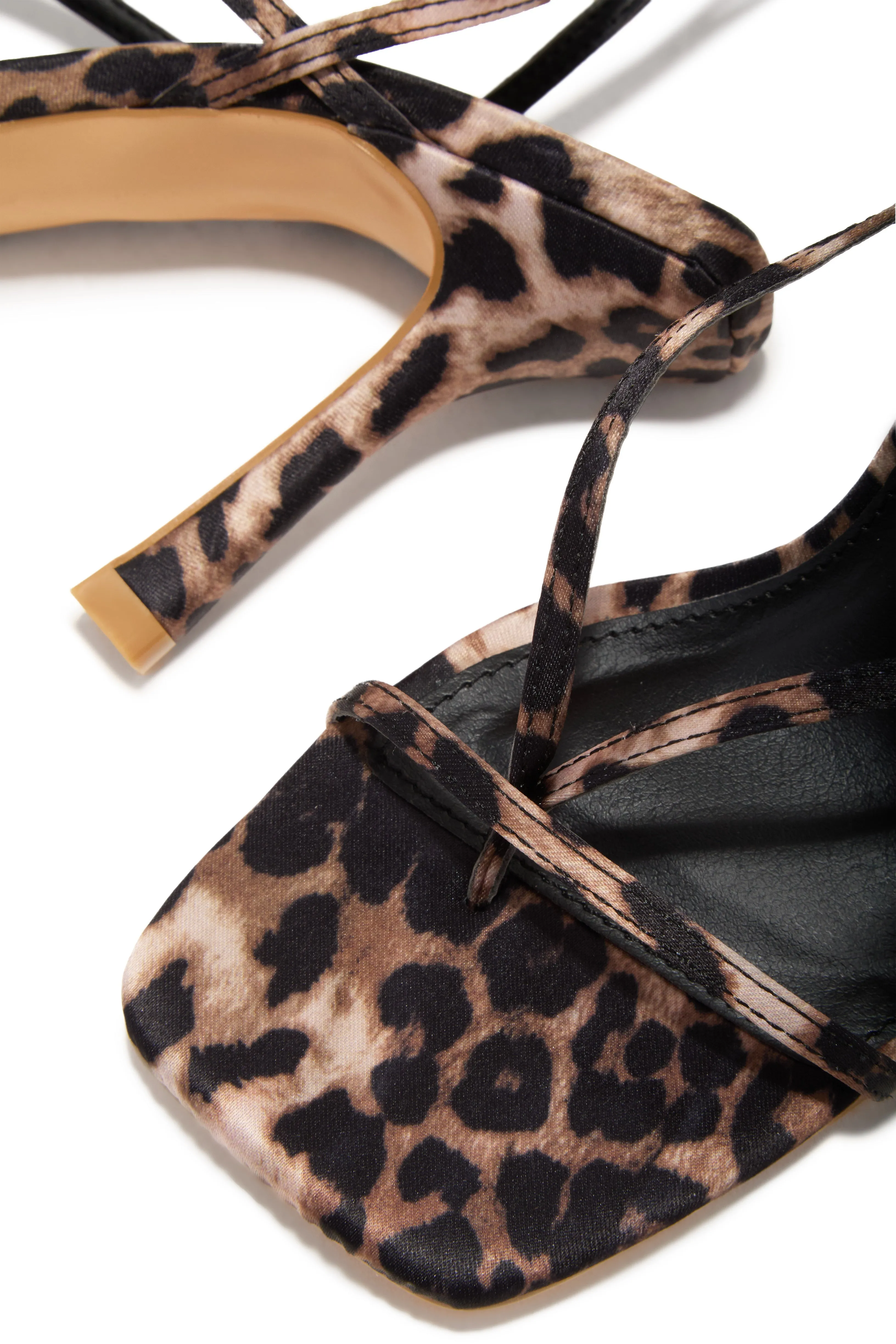 Eren Ankle Strap Heels - Leopard sold by Miss Lola product image thumbnail 2