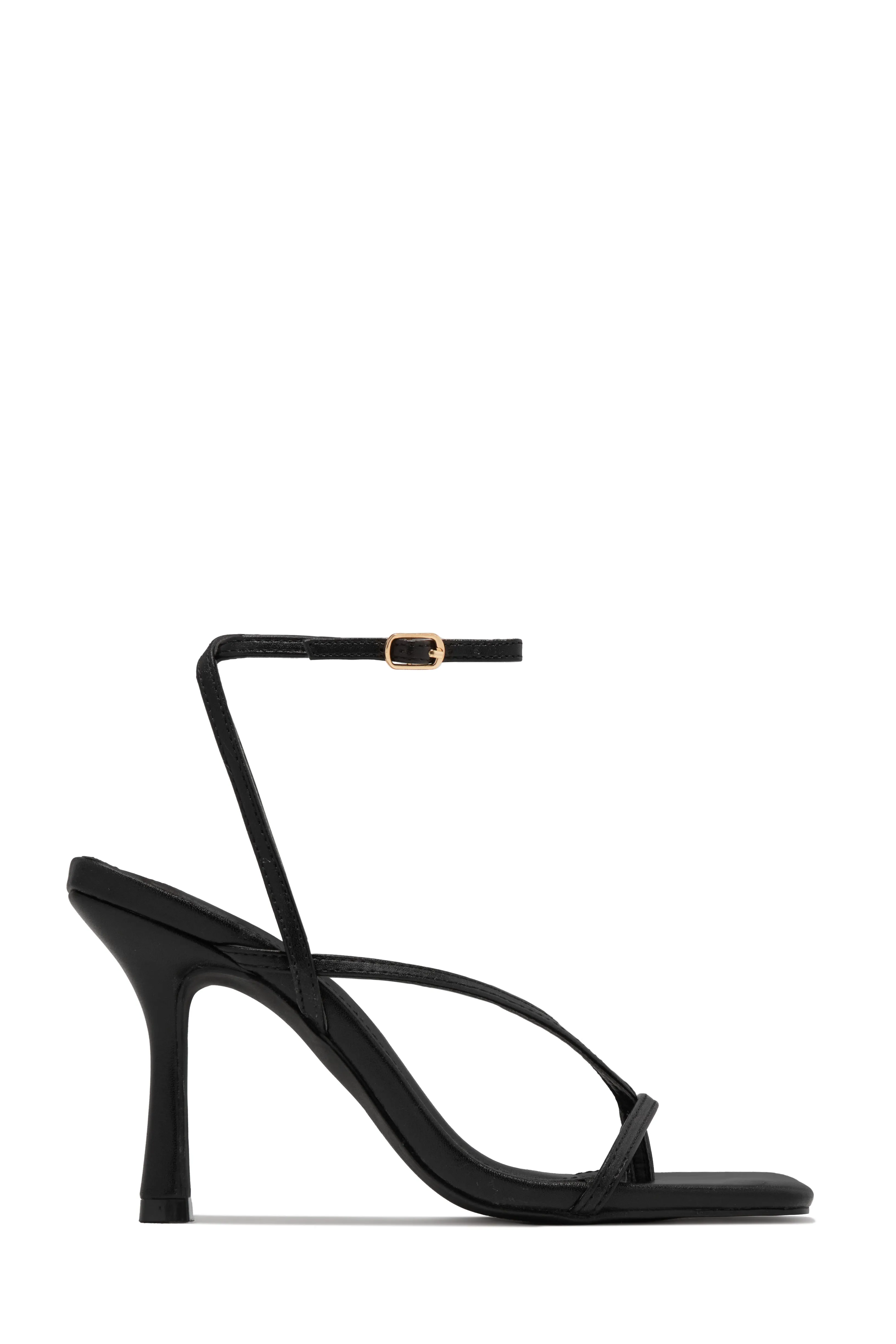 Eren Ankle Strap Heels - Black sold by Miss Lola product image thumbnail 3