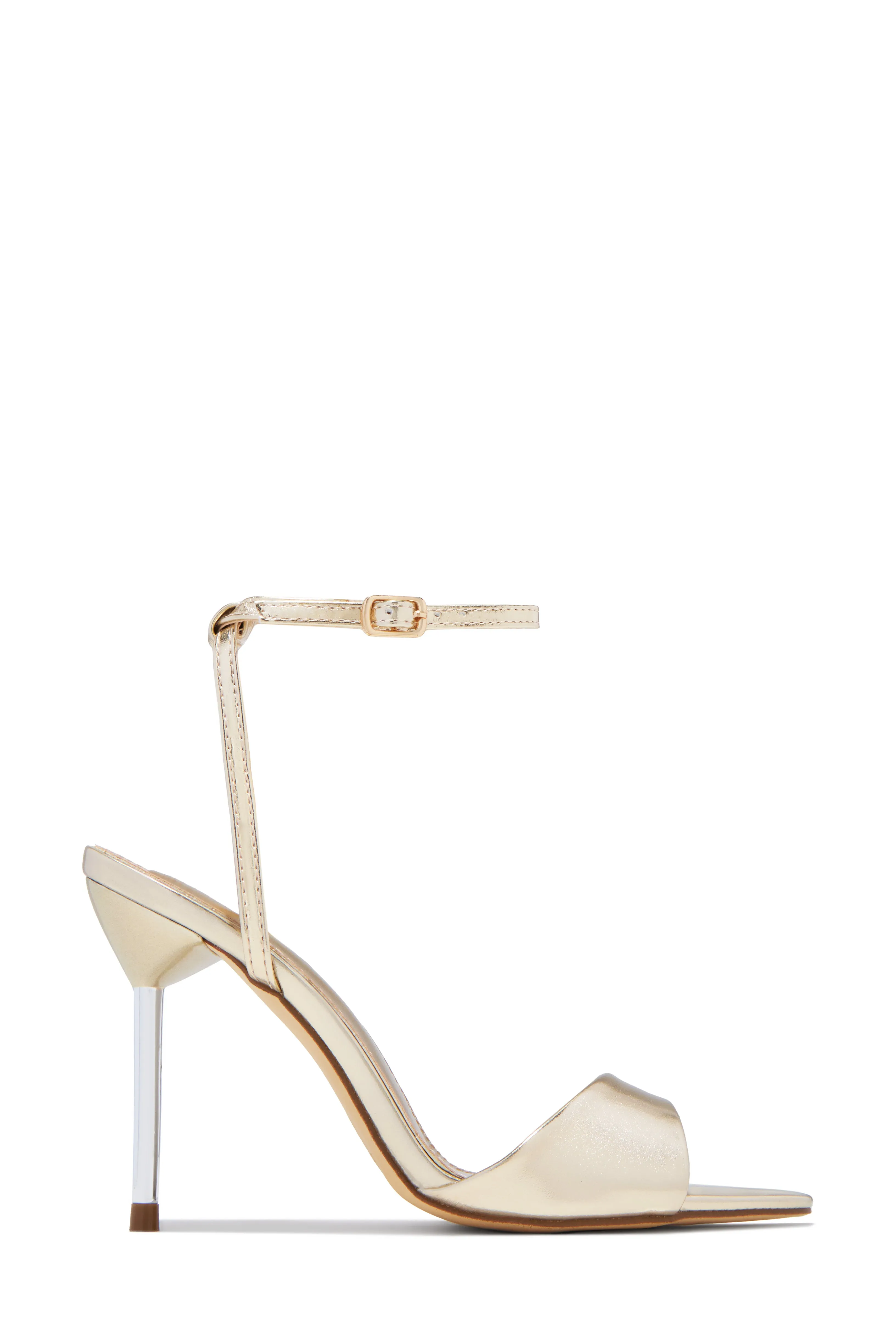 Irene Single Sole Heels - Gold sold by Miss Lola