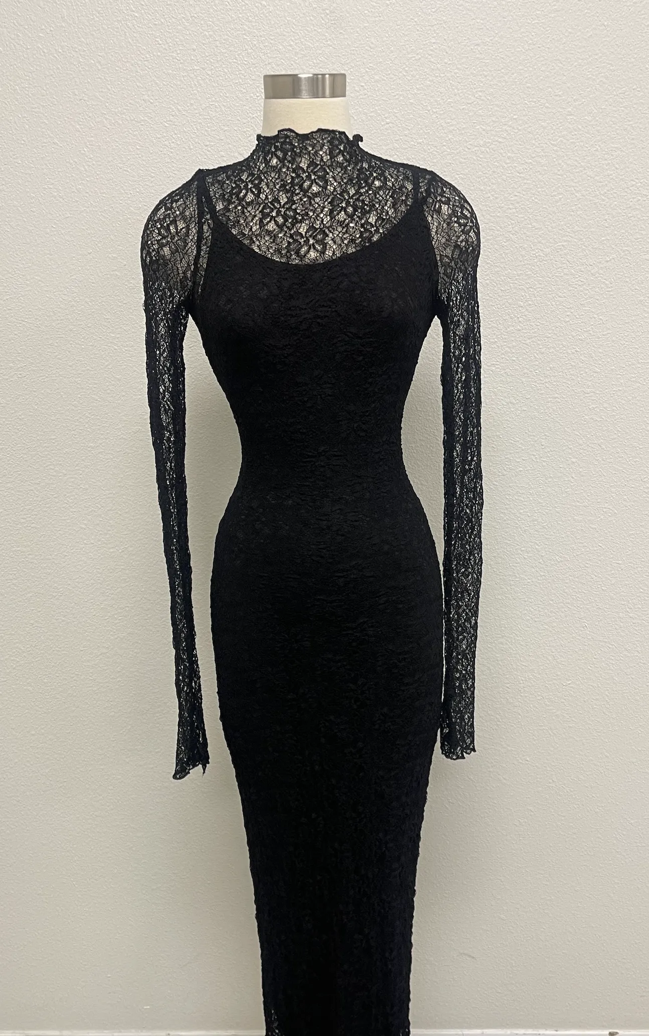 Nikole Long Sleeve Dress - Black sold by Miss Lola