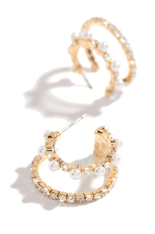 Ivonne Earring - Gold sold by Miss Lola