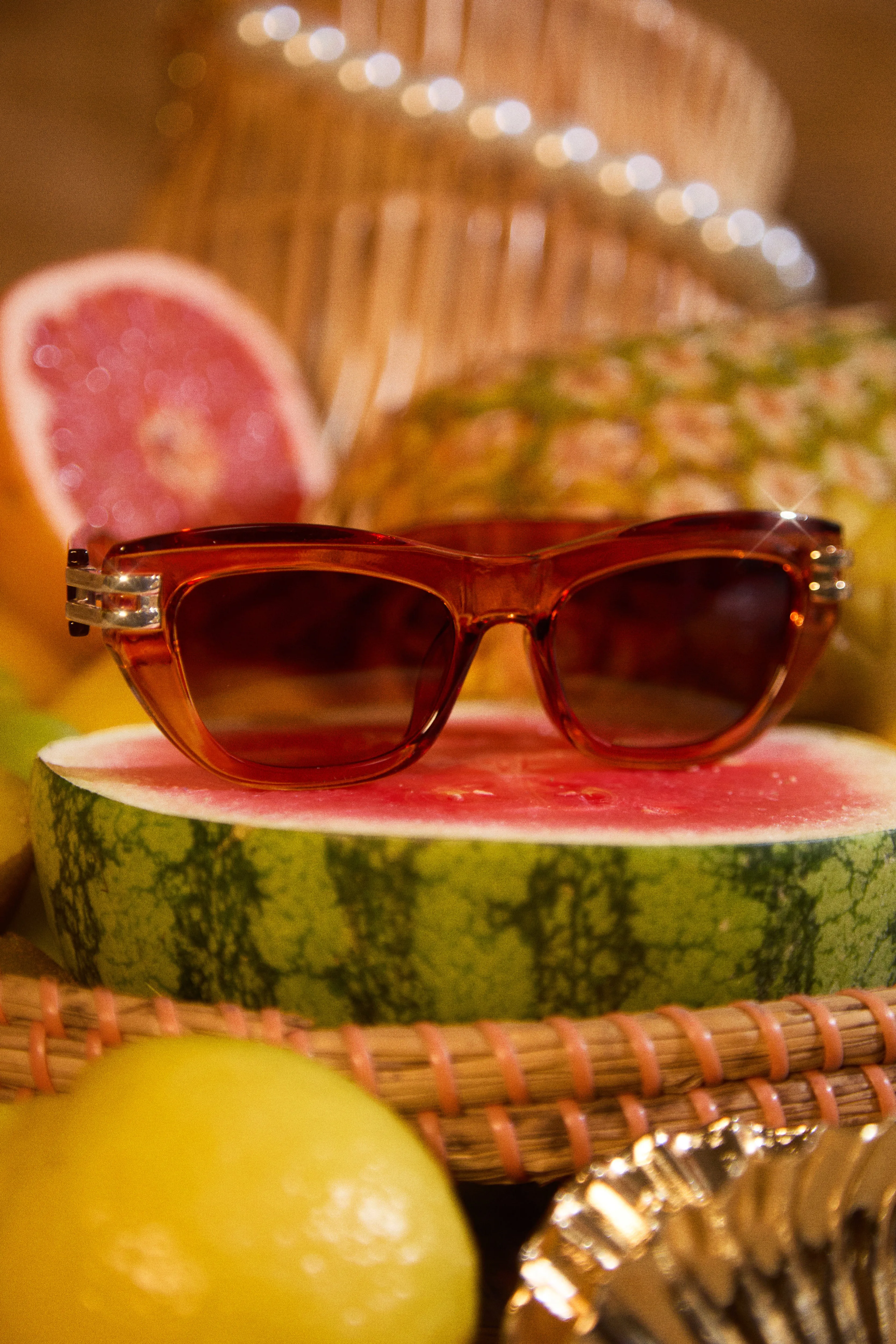 Sunny & Chic Sunglasses - Tan sold by Miss Lola